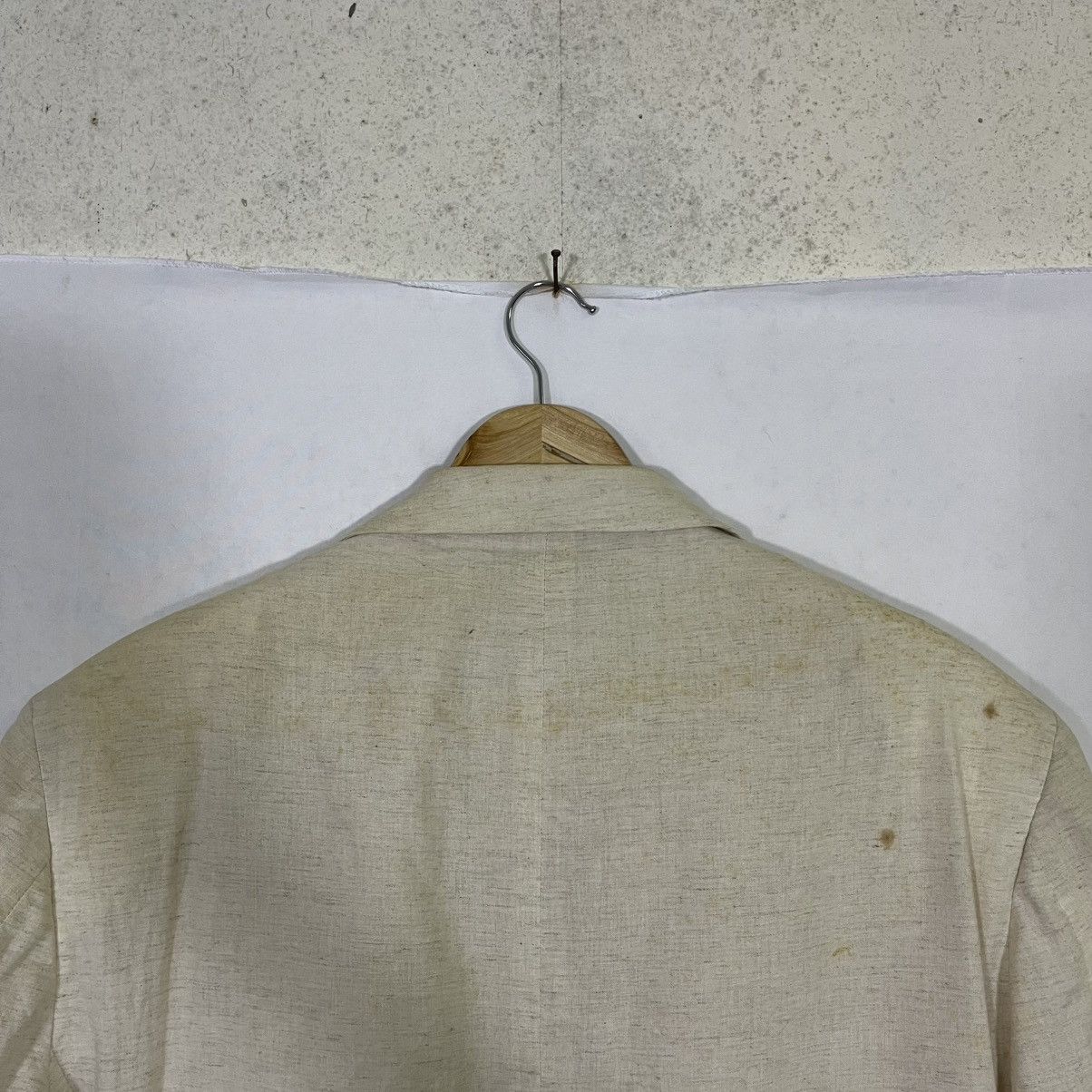 Yohji Yamamoto VINTAGE HOMME BOLD LINEN COAT BLAZER Size US L / EU 52-54 / 3 - 11 Thumbnail
