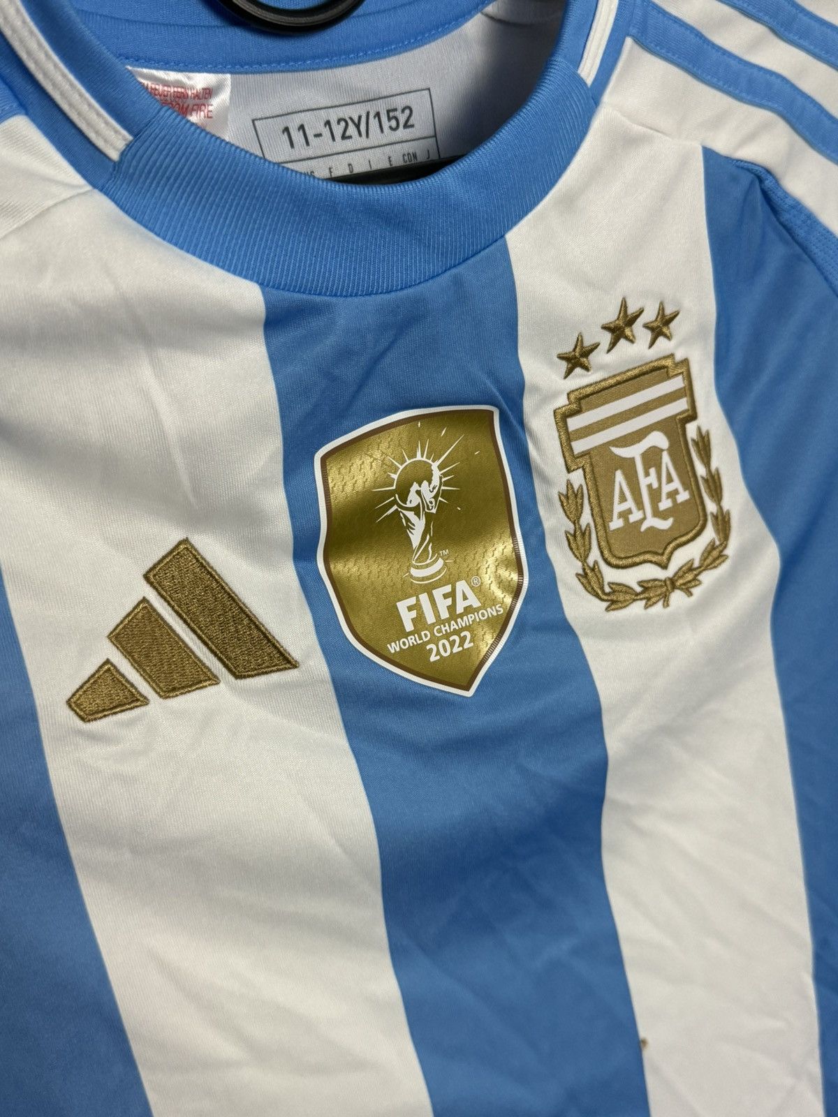 Adidas KIDS New Argentina National Team 2024 Home Football Jersey Size US XS / EU 42 / 0 - 3 Thumbnail
