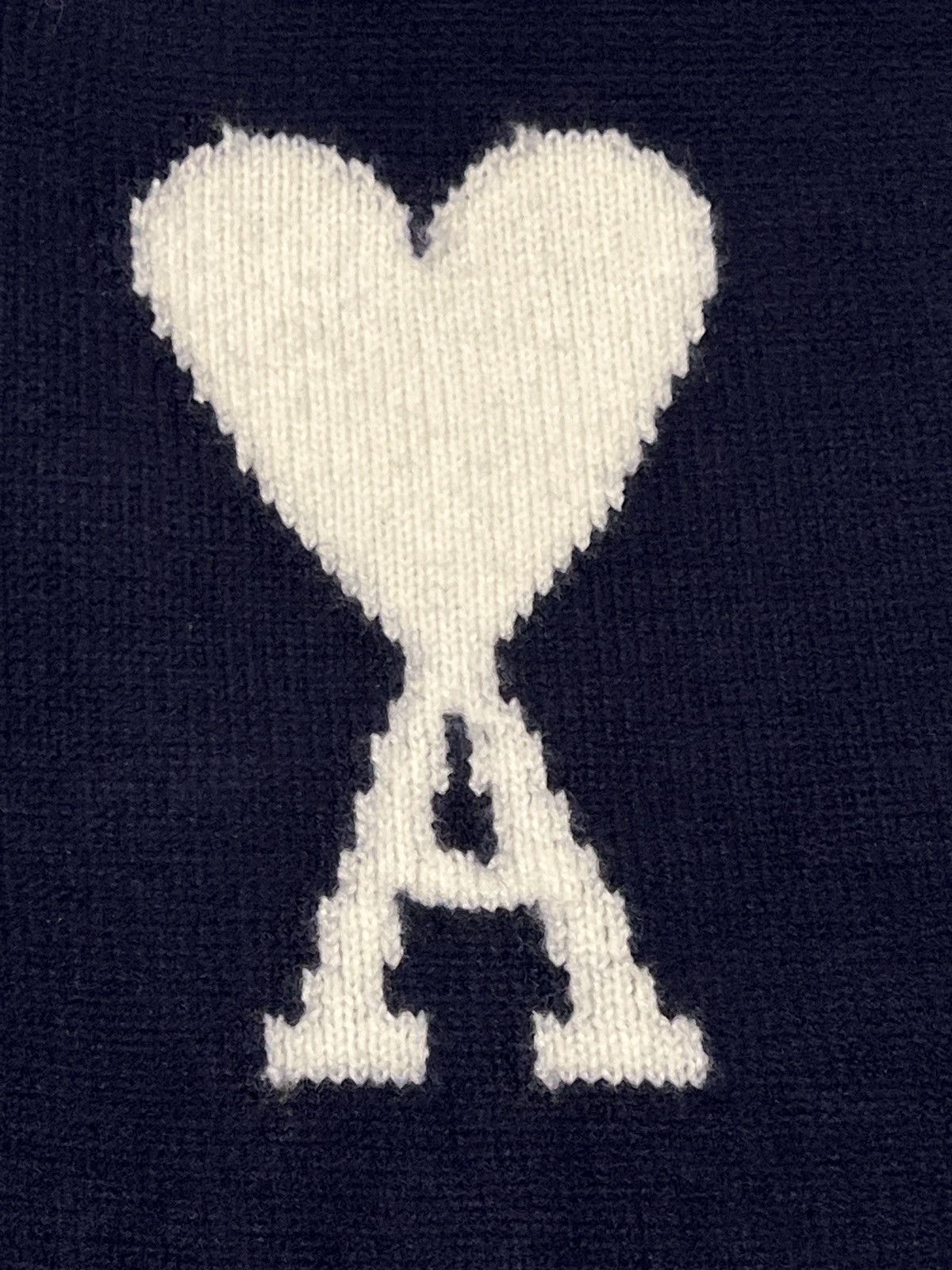 AMI AMI Paris Navy Ami de Cœur Cardigan Size Large Size US L / EU 52-54 / 3 - 7 Thumbnail