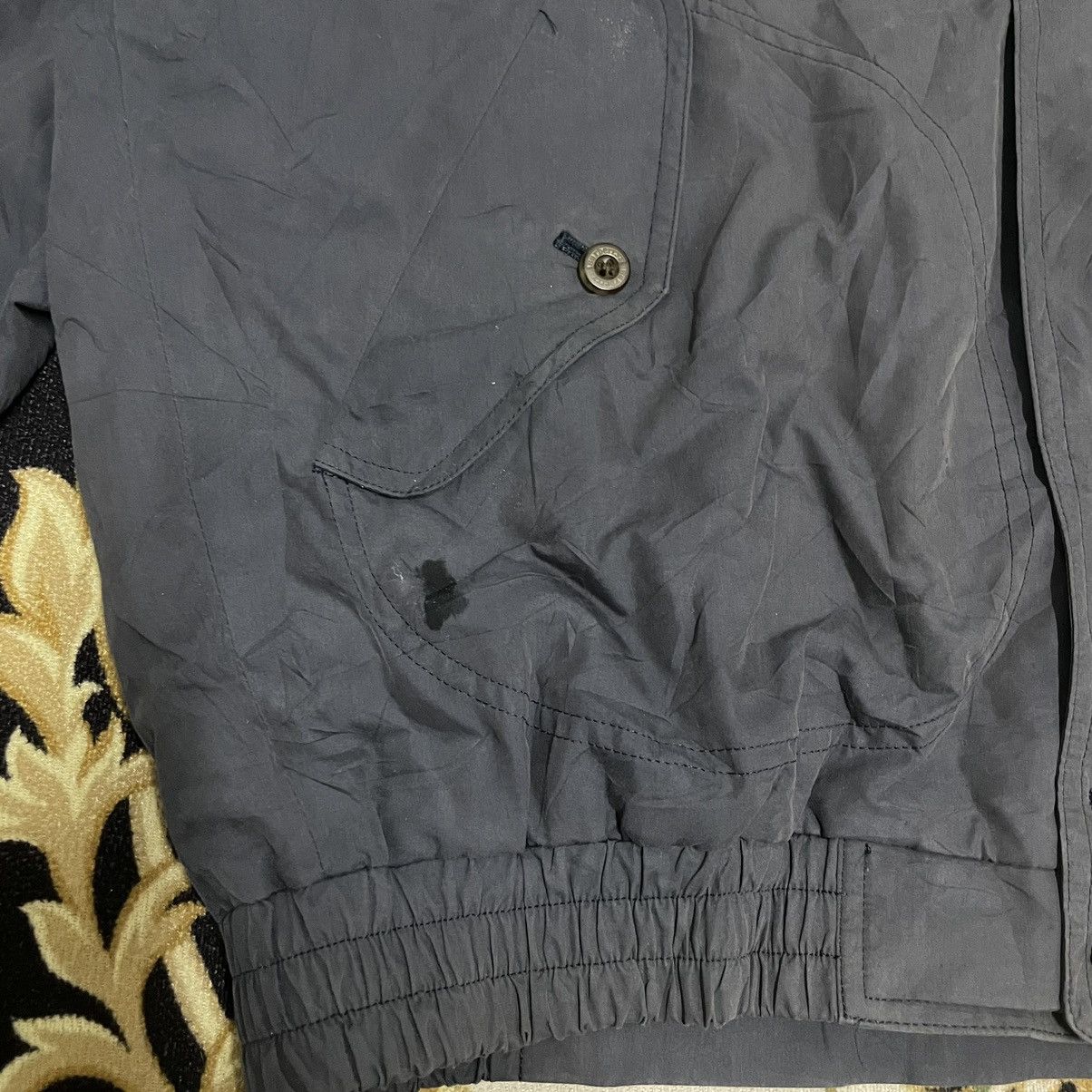 Burberry Vintage Burberry Trashed Bomber Jacket Size US M / EU 48-50 / 2 - 4 Thumbnail