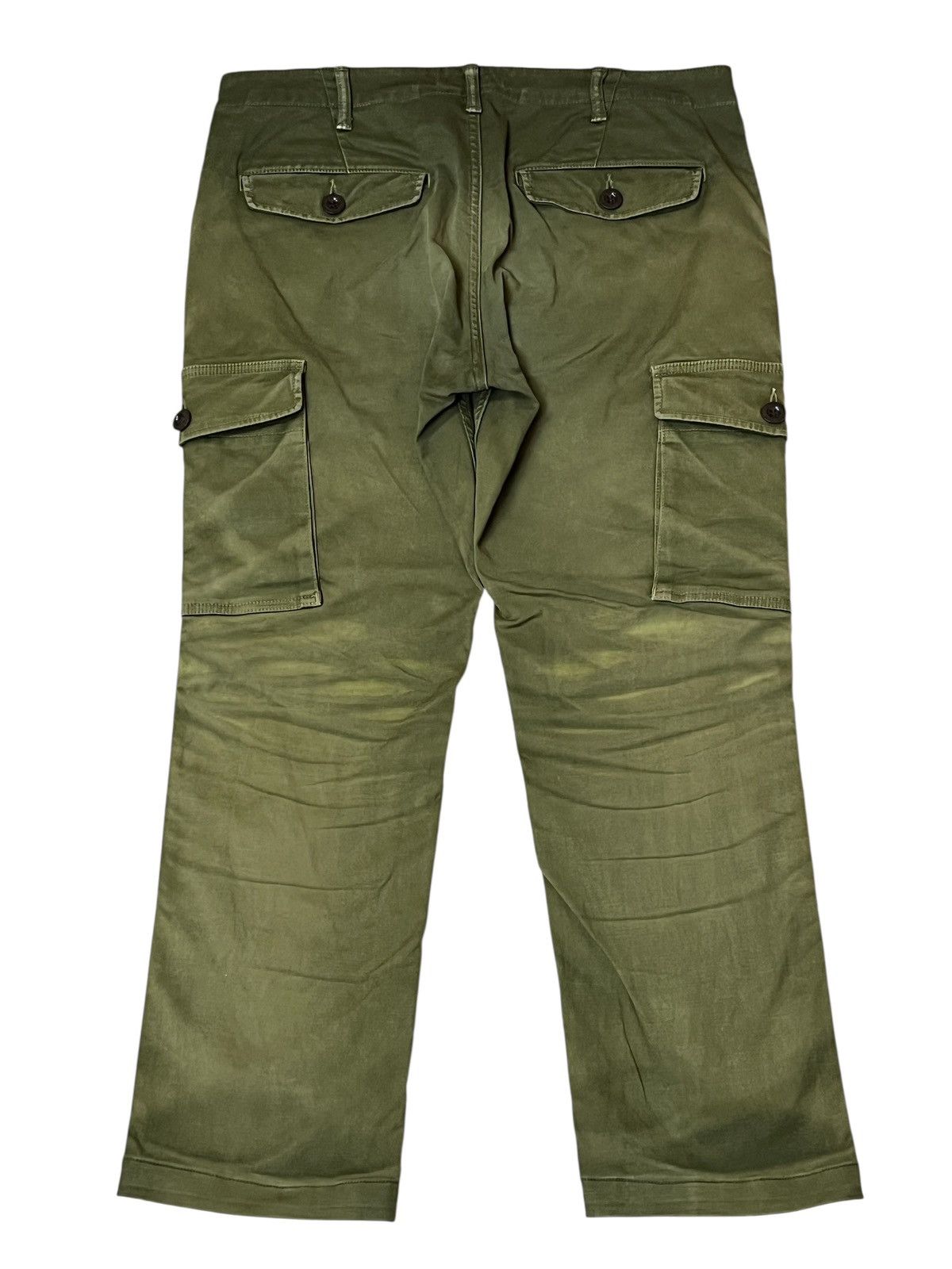 Toyo Enterprises sick🔥Vintage JOHNBULL green army faded baker cargo pants Size US 35 - 3 Thumbnail