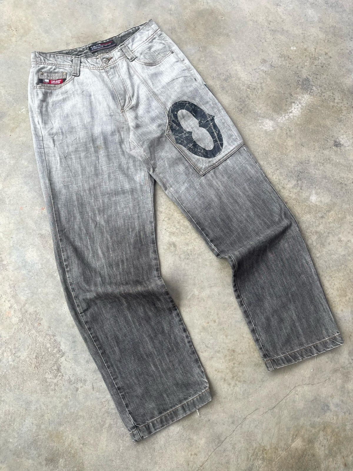 Fubu × JNCO Vintage Y2K Fubu Gradient Dye Jeans Pant Size US 32 / EU 48 - 3 Thumbnail
