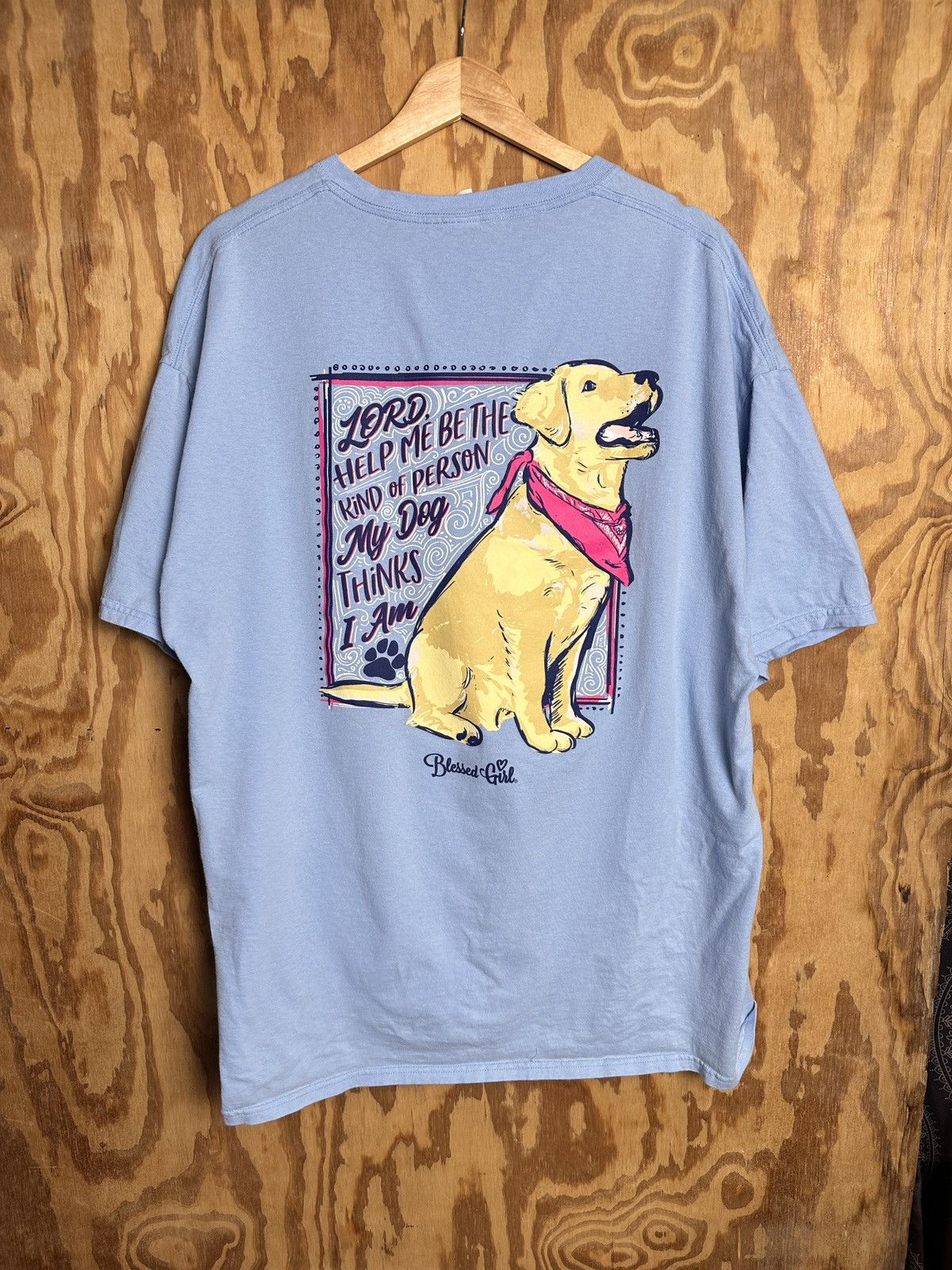 Fruit Of The Loom Blue Fruit of the Loom dog shirt Size US XL / EU 56 / 4 - 3 Thumbnail