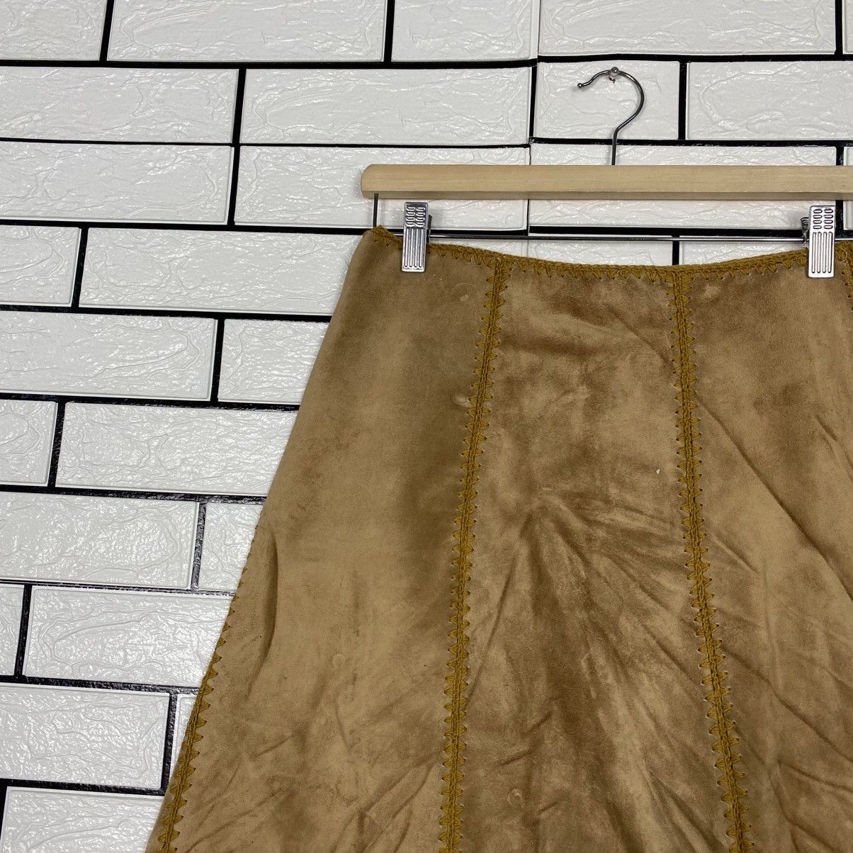 Japanese Brand 📌Vintage Unbranded Genuine Leather Long Skirt Issey Miyake Size 28" / US 6 / IT 42 - 8 Thumbnail