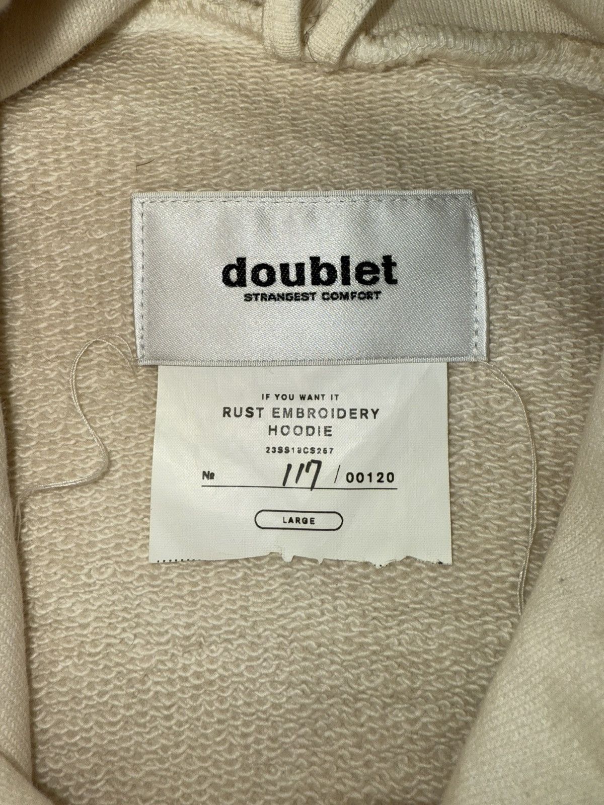 Doublet Embroidered Box Logo Hoodie Size US L / EU 52-54 / 3 - 3 Thumbnail