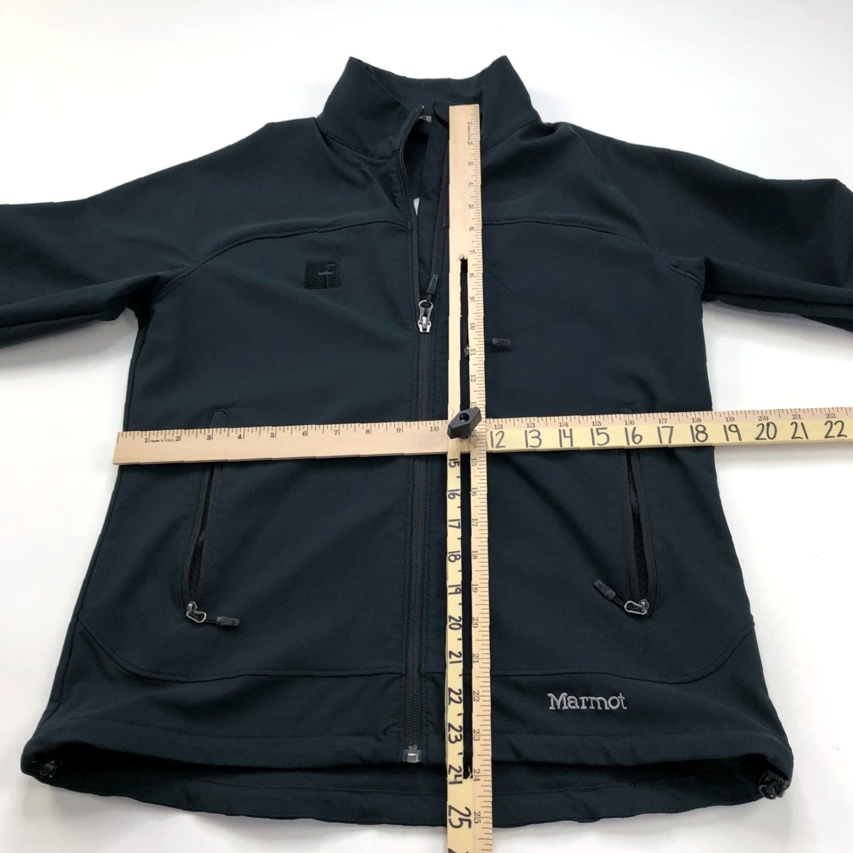 Marmot Marmot Tempo M3 Black LOGO Womens Full Zip Mock Neck Jacket 98300 Size M / US 6-8 / IT 42-44 - 3 Thumbnail