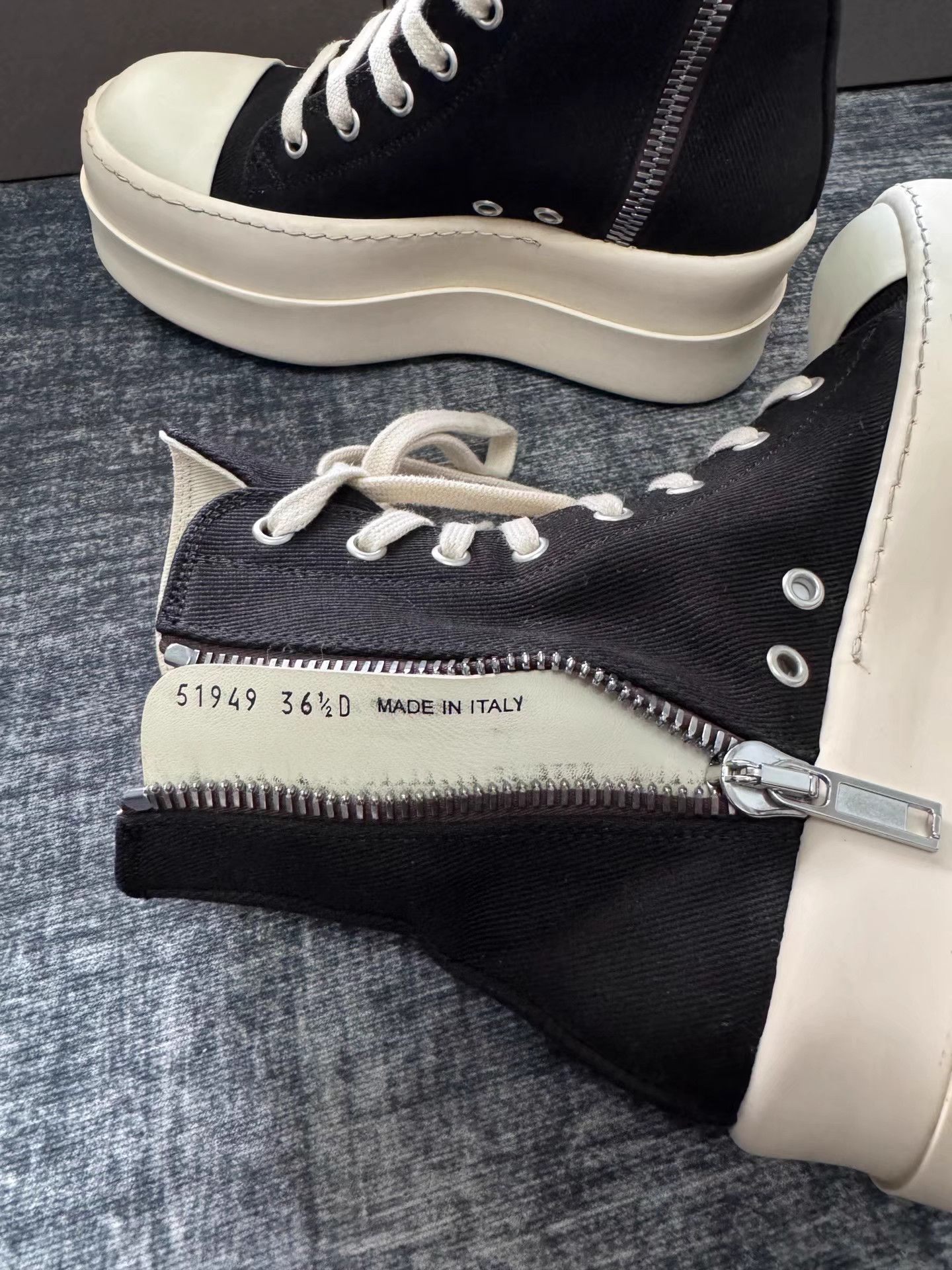 Rick Owens Rick Owens high-top platform Converse Size US 6.5 / IT 36.5 - 8 Thumbnail