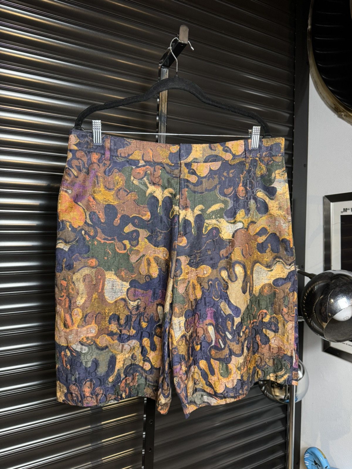 Dior Dior x Peter Doig Runway Monogram Oblique Silk Shorts - 52 Size US 36 / EU 52 - 2 Thumbnail