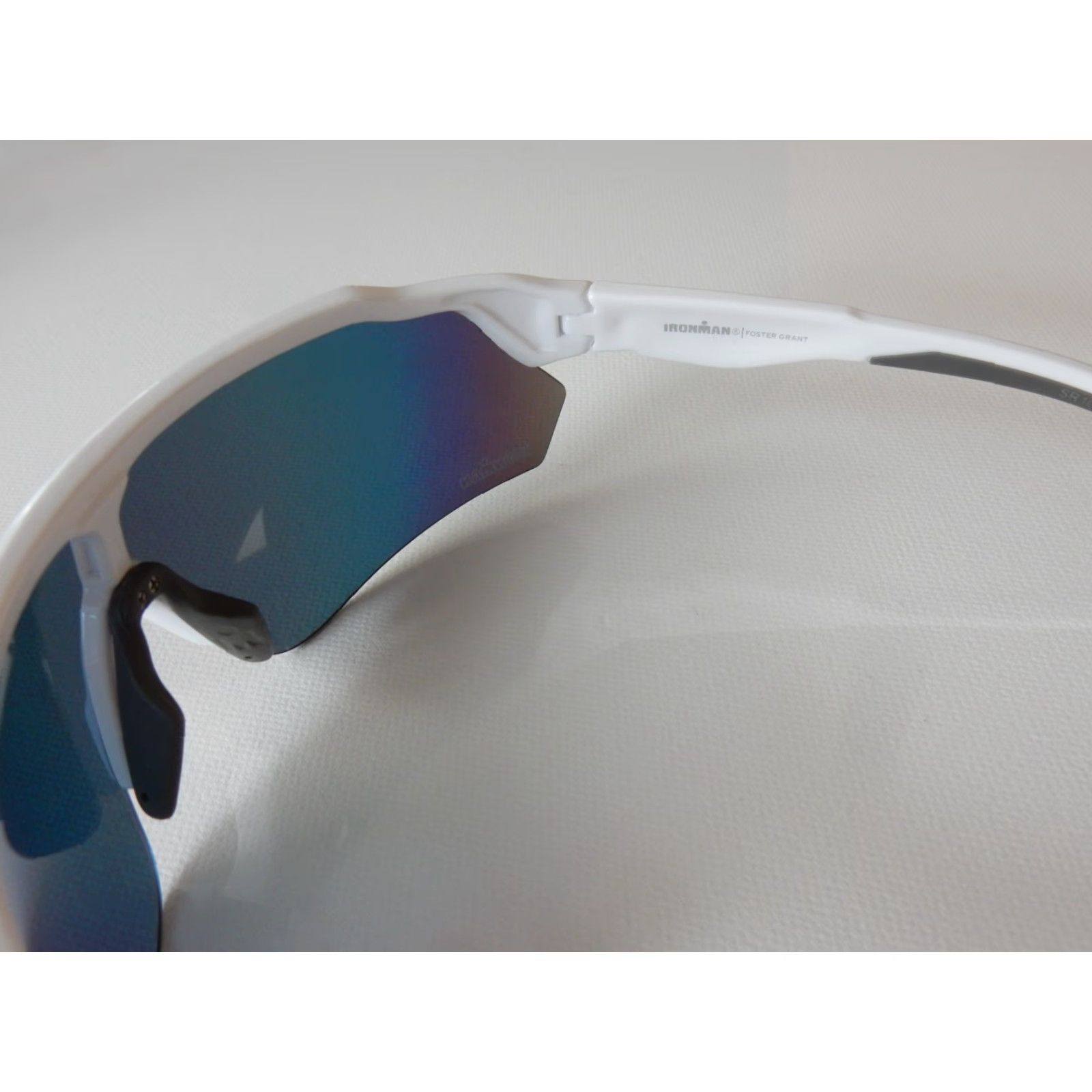 Vintage IRONMAN Sunglasses Men Sunglasses Black IRONMAN IF 2006 WHT MIR MCV Size ONE SIZE - 5 Thumbnail