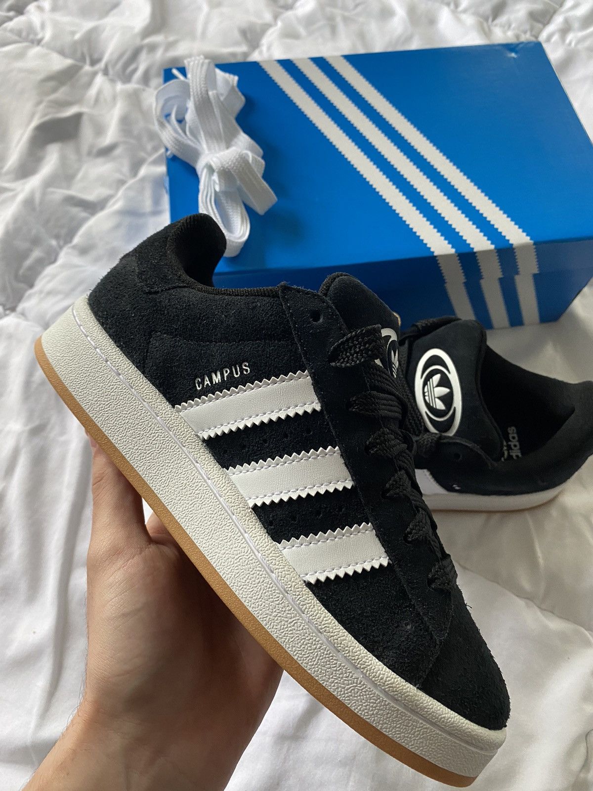 image of Adidas Campus 00’S Shoes in Black, Women's (Size 5.5)