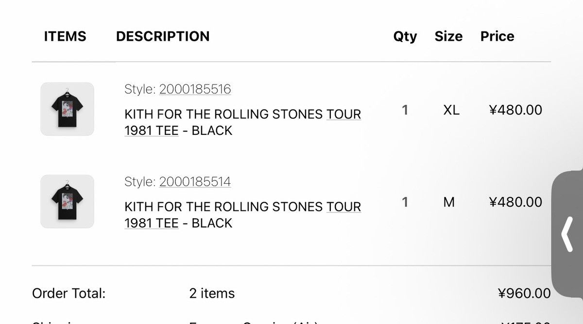 Kith Kith for The Rolling Stones Tour 1981 Tee Size US M / EU 48-50 / 2 - 4 Thumbnail