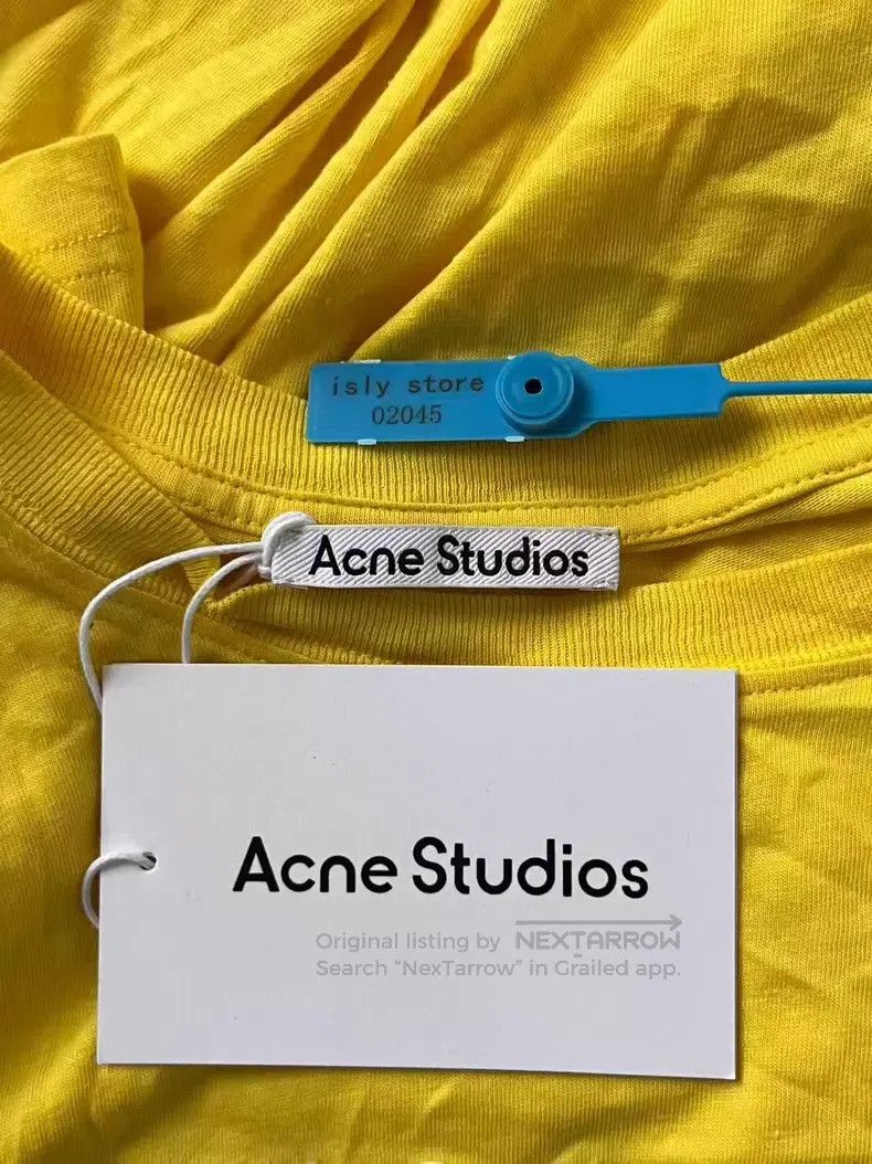 Acne Studios Acne Studios Logo on the chest, cotton plain knit short-sl Size US S / EU 44-46 / 1 - 4 Thumbnail