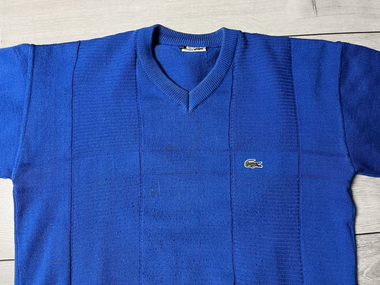 Lacoste Lacoste sweater v neck vintage size XXLARGE Size US XXL / EU 58 / 5 - 2 Thumbnail