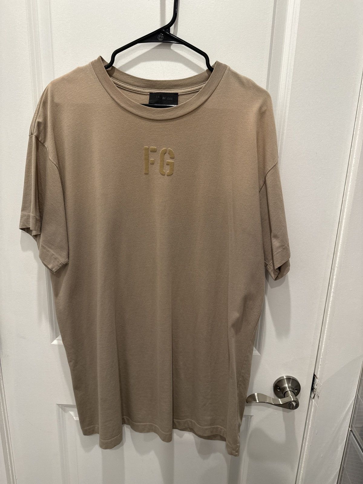 image of Fear Of God 7Th Collection Vintage Paris Sky Tee Shirt in Beige, Men's (Size Large)