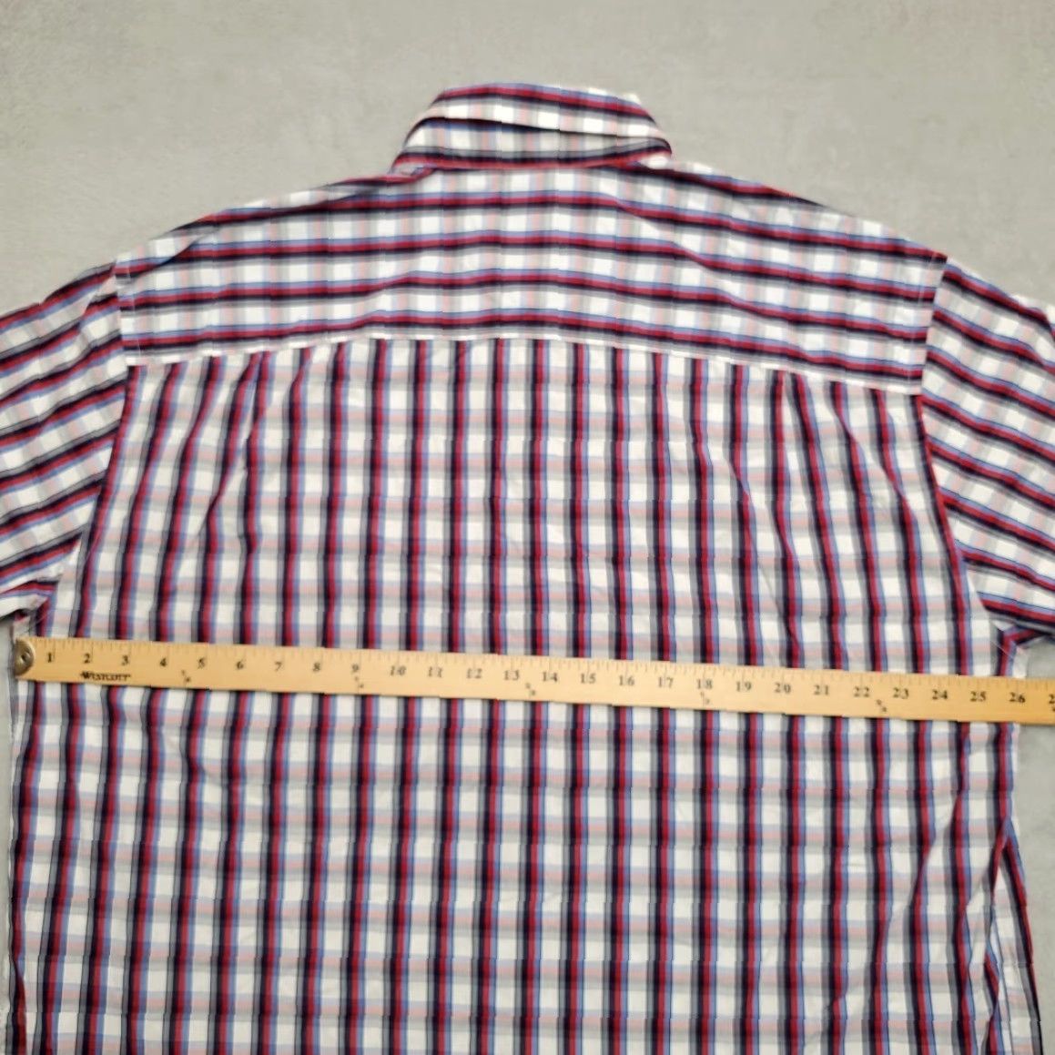 Vintage RM Williams Shirt Mens Big 1X Red Blue Plaid Relaxed Fit Short Sleeve Bush Outfitter Button-Up Casual Cotton Size US XL / EU 56 / 4 - 8 Thumbnail