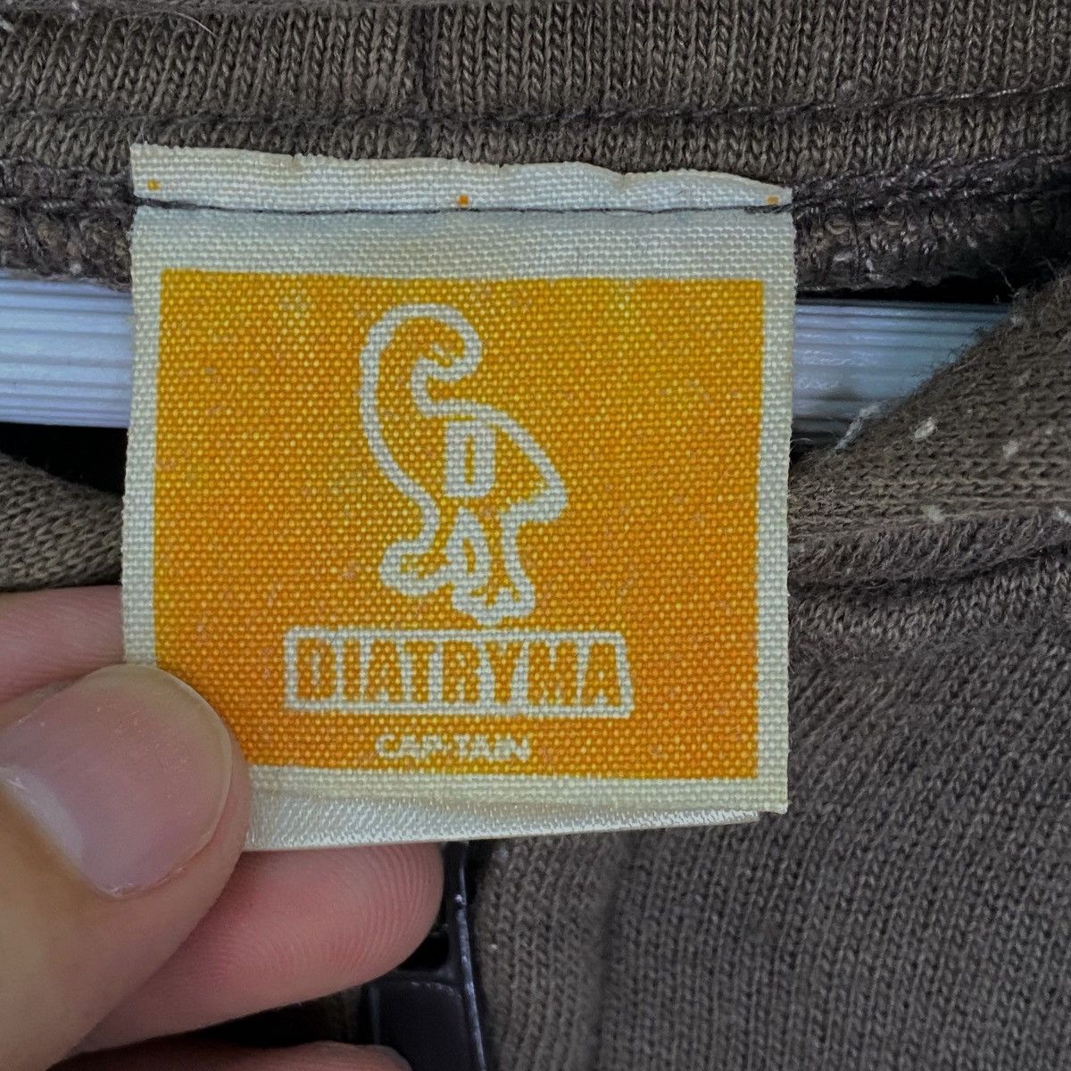 Vintage Vintage Diatryma Hoodie Sweater Big Logo Printed Brown Size US L / EU 52-54 / 3 - 7 Thumbnail