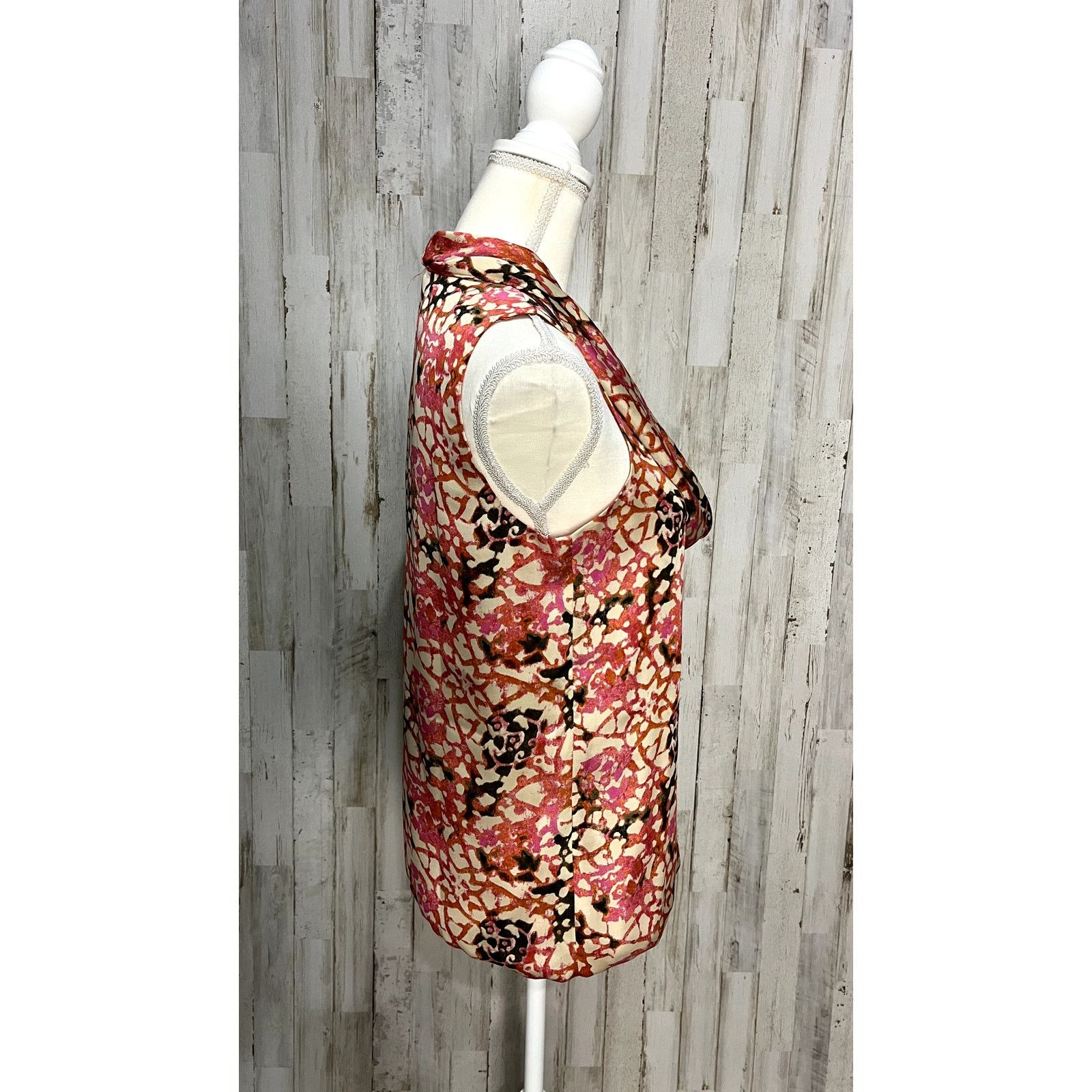 Michael Kors Michael Kors Women's Cowl Neck Floral Blouse Top Size Small Size S / US 4 / IT 40 - 3 Thumbnail