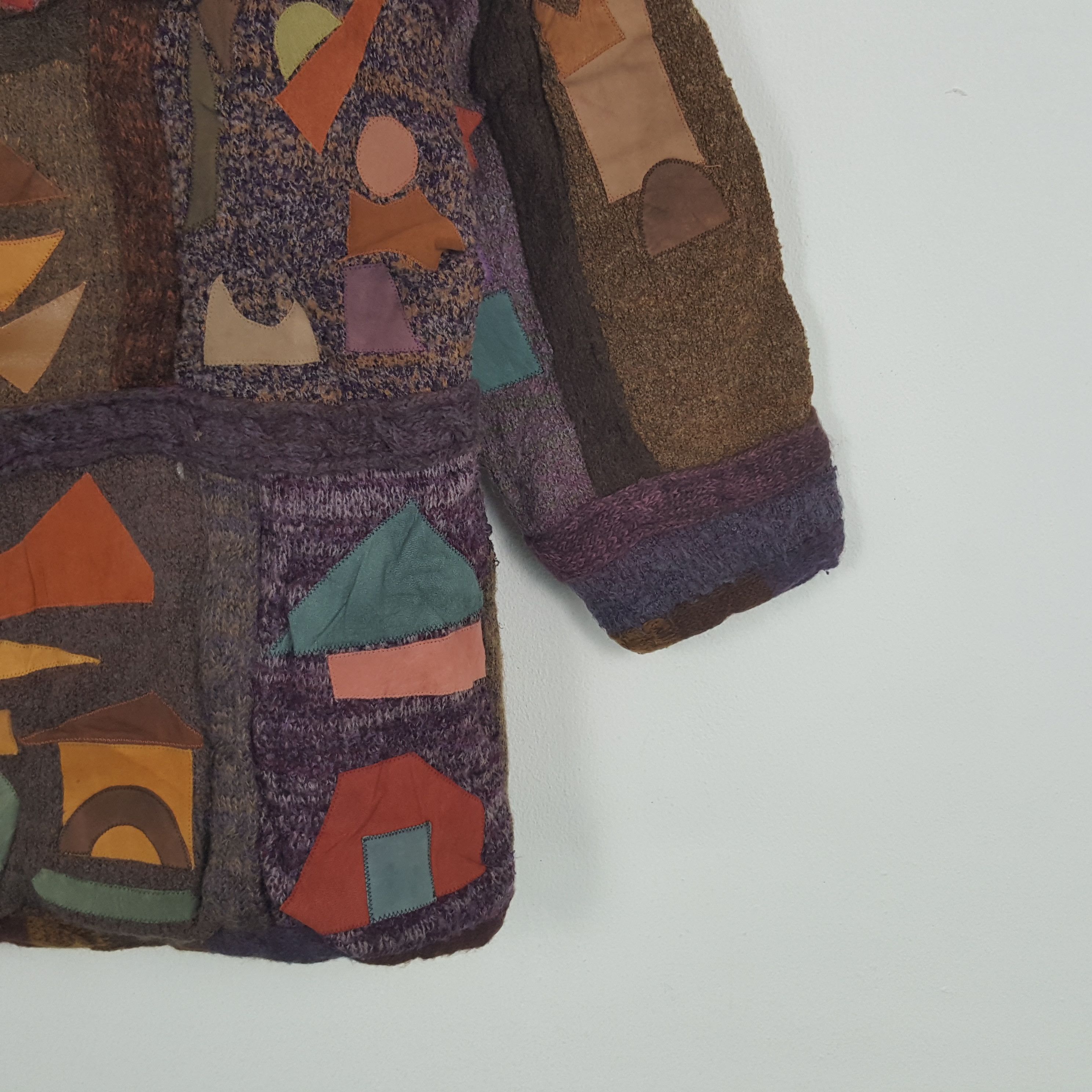 Vintage Vintage Adriano Viarengo Wool Winter Jacket Size XL / US 12-14 / IT 48-50 - 4 Thumbnail