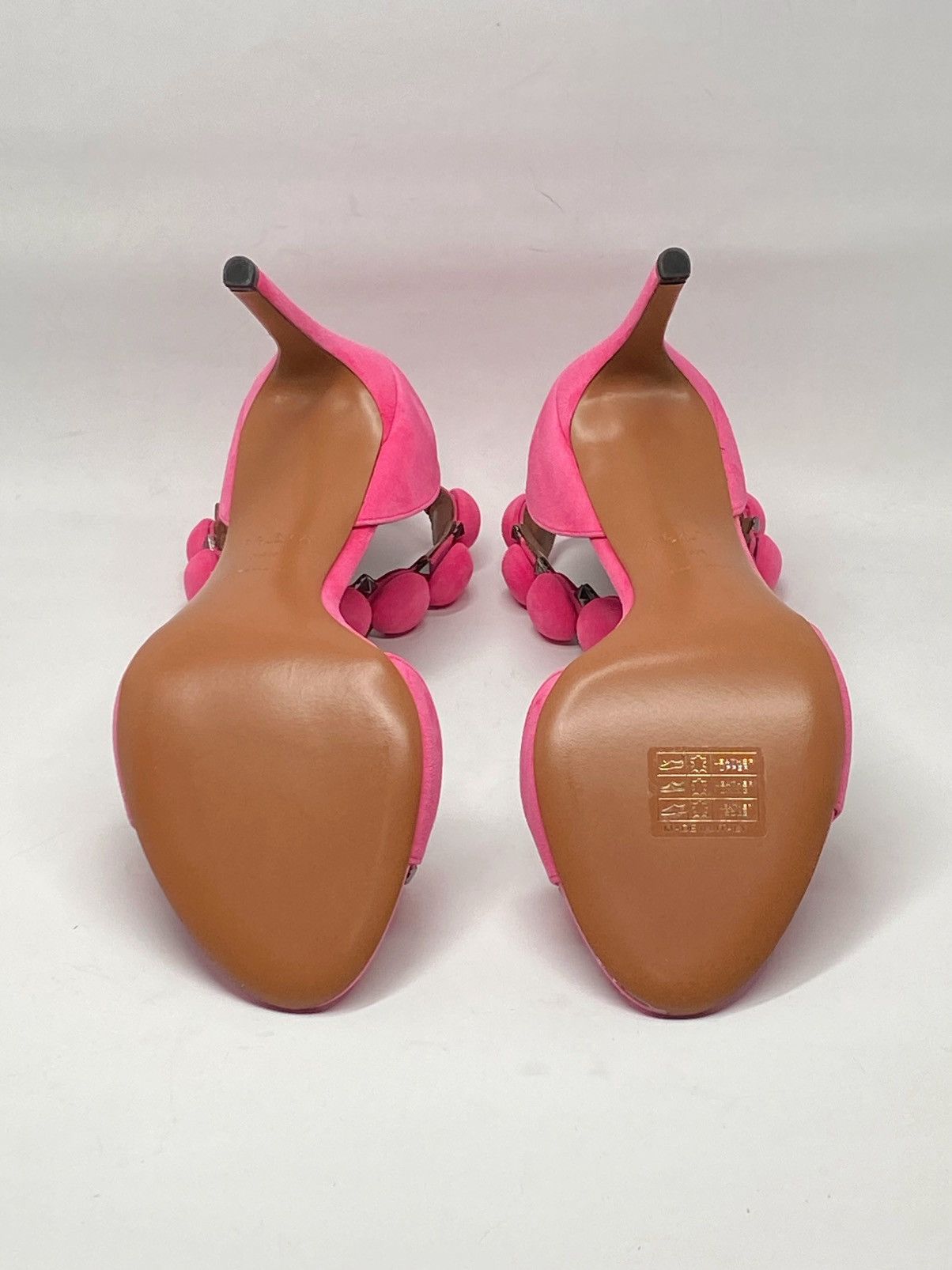 Alaia Alaia Bombe 90 Studded Suede Leather Sandals size 38.5 Size US 8.5 / IT 38.5 - 15 Thumbnail