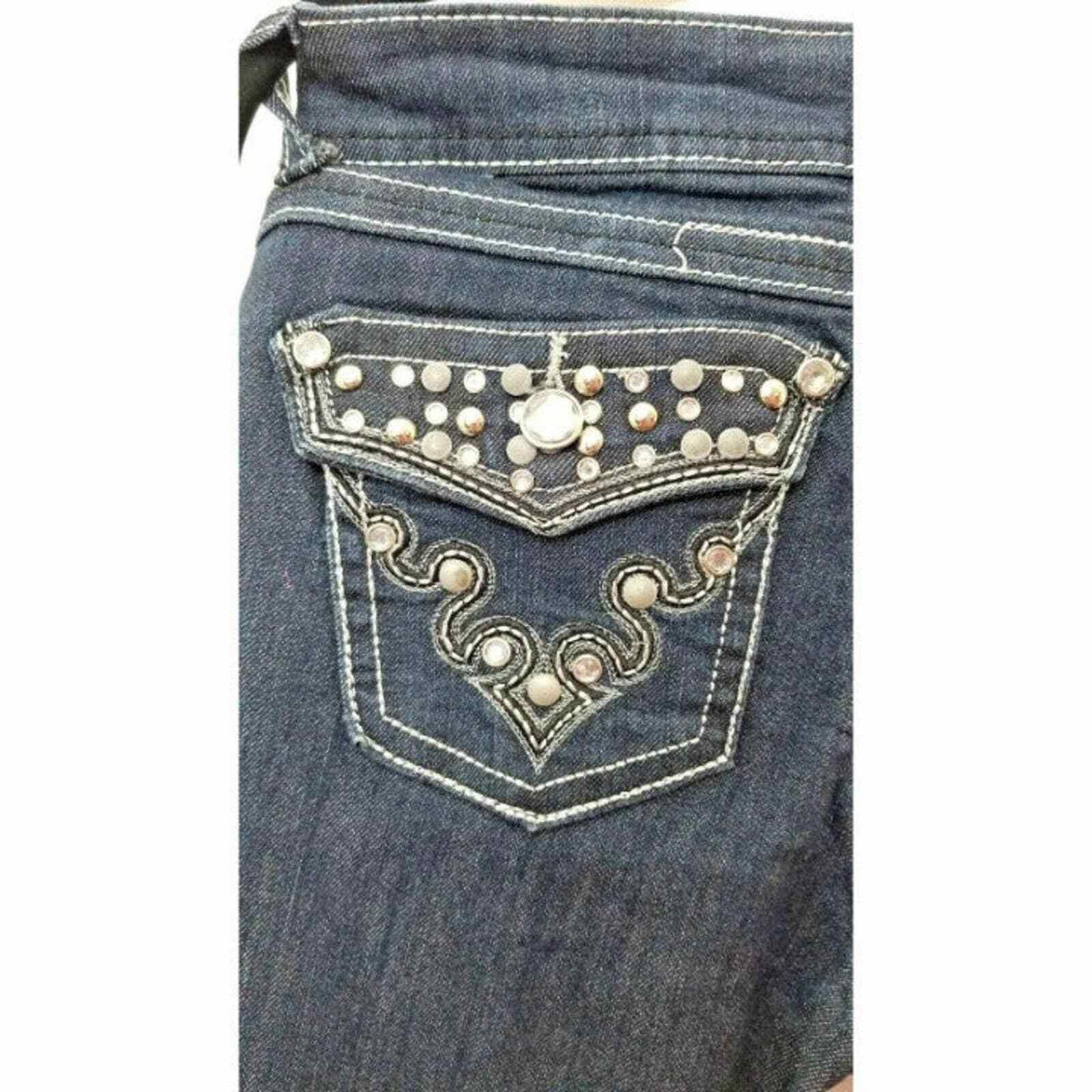 Other JZ Premium Denim Jeans 1 Bling NWT Bling Blue Jean Pant Pan Size 28" / US 6 / IT 42 - 8 Thumbnail