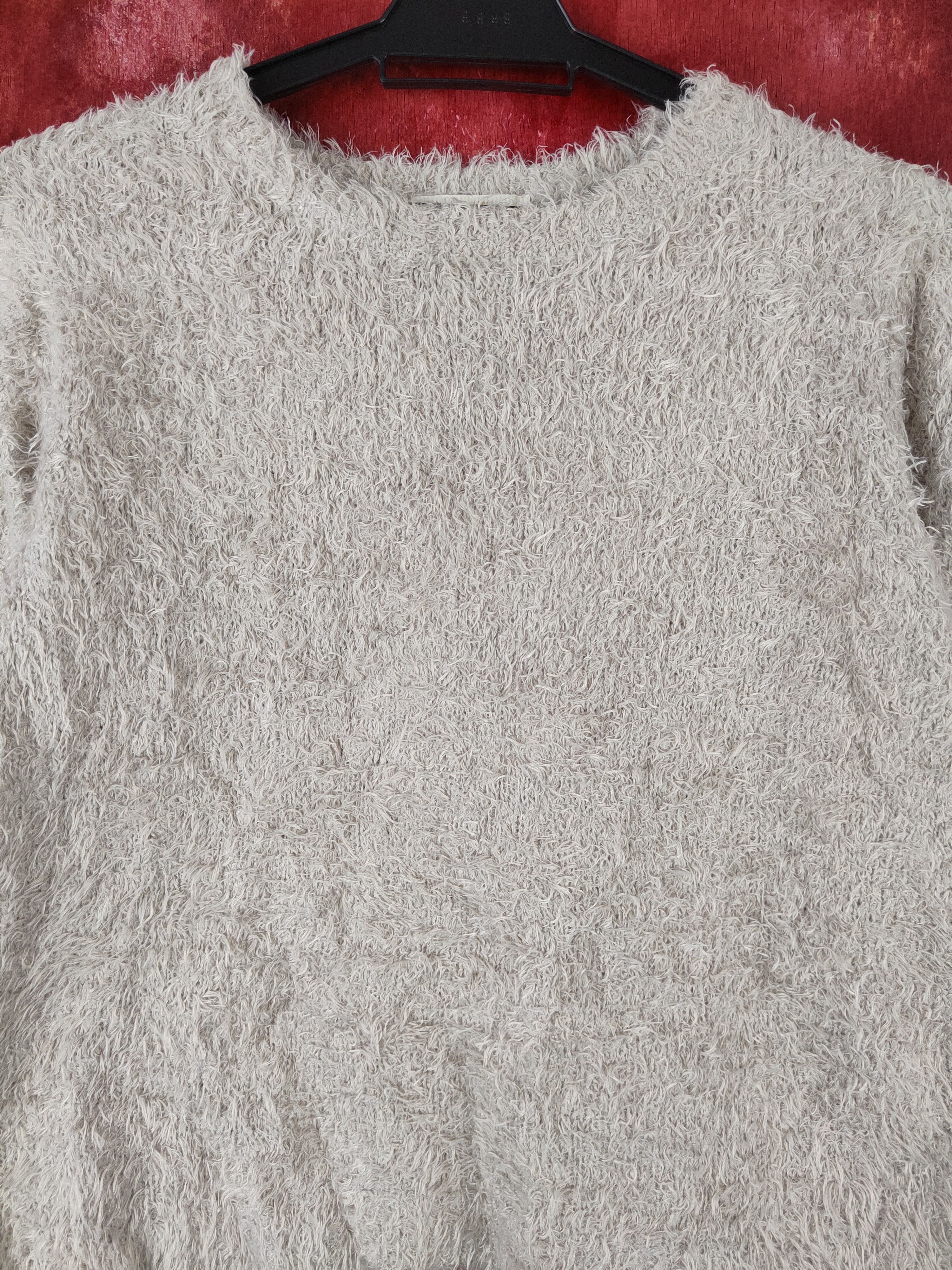 Japanese Brand × Vintage Chocol Raffine Robe Beige Fur Mohair Knitwear COOL DESIGN Size M / US 6-8 / IT 42-44 - 2 Thumbnail