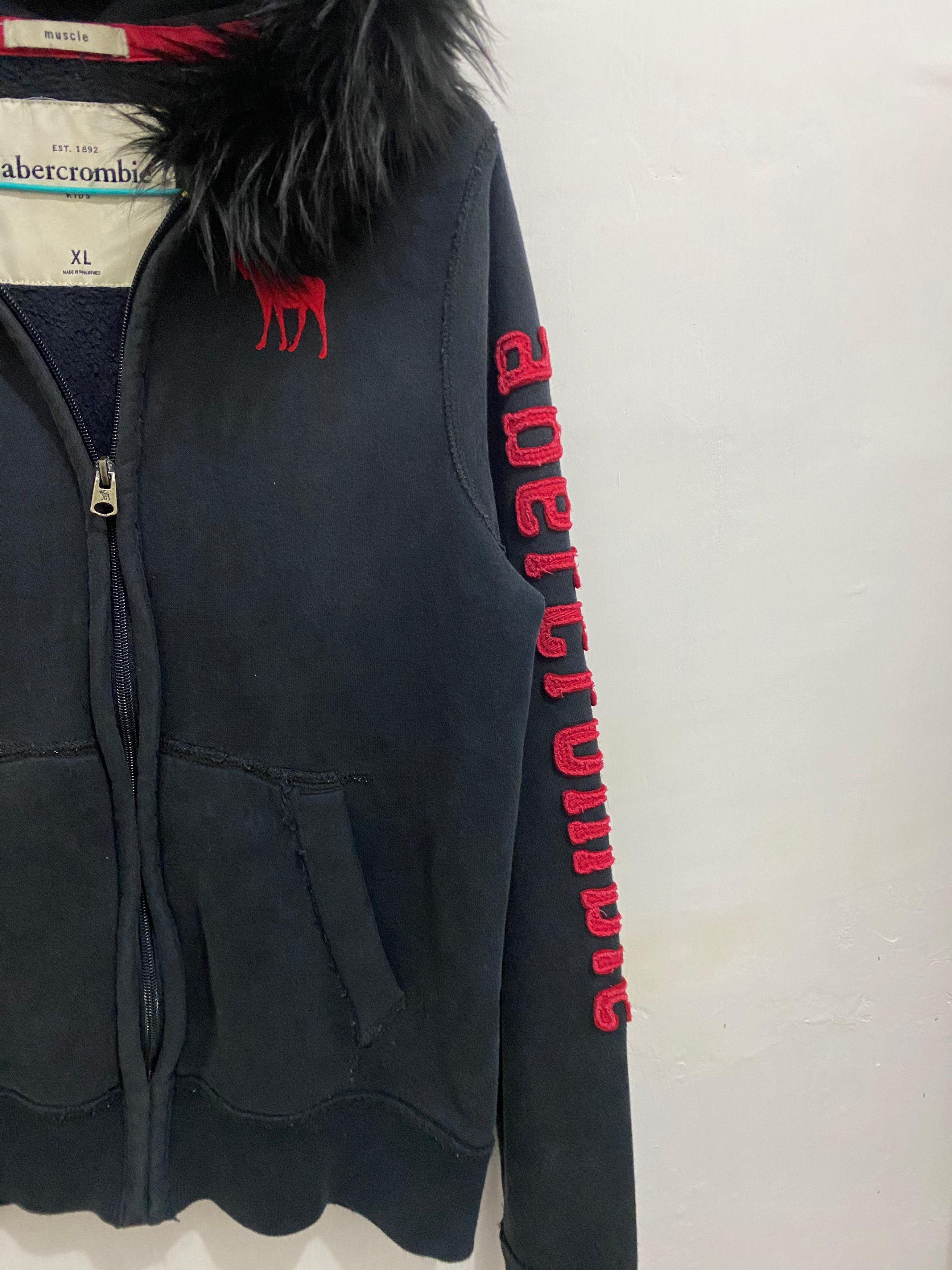 Abercrombie & Fitch Abercrombie & Fitch Fur Zipper Hoodie LGB Style Size US M / EU 48-50 / 2 - 5 Thumbnail