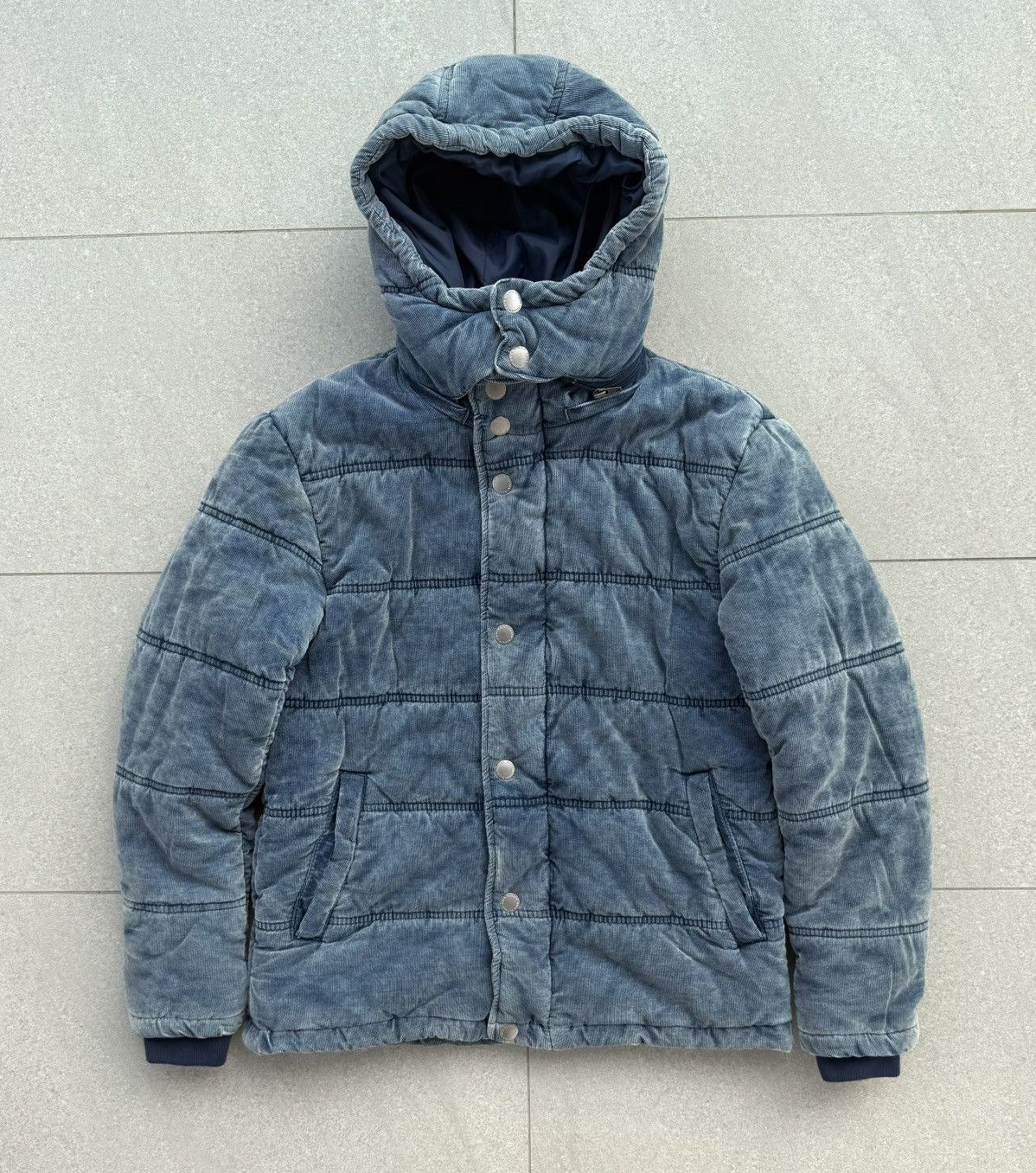 Japanese Brand BACK NUMBER 3M Thinsulate Corduroy Washed Down Jacket Size US M / EU 48-50 / 2 - 2 Thumbnail