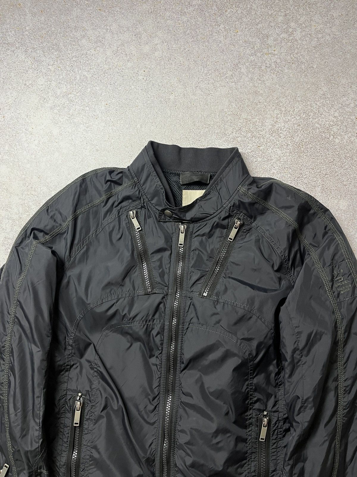 Diesel Diesel Black Nylon Bomber Jacket Biker Rider Utility Size US S / EU 44-46 / 1 - 2 Thumbnail
