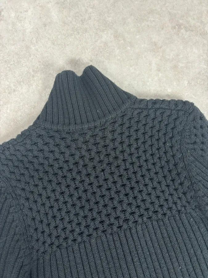 Daniele Alessandrini 2000s Daniele Alessandrini Black Wool Zip-Up Sweater Size US S / EU 44-46 / 1 - 6 Thumbnail