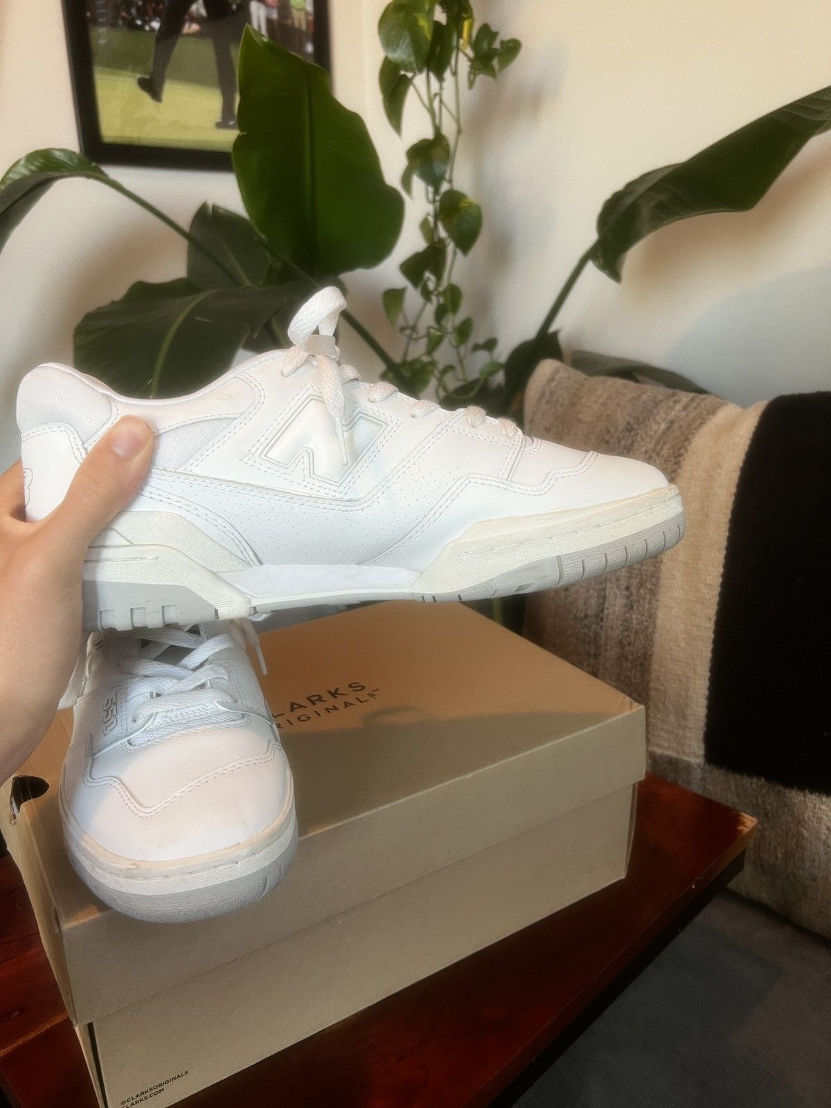 New Balance White on white New Balance 550 Size US 11 / EU 44 - 5 Thumbnail