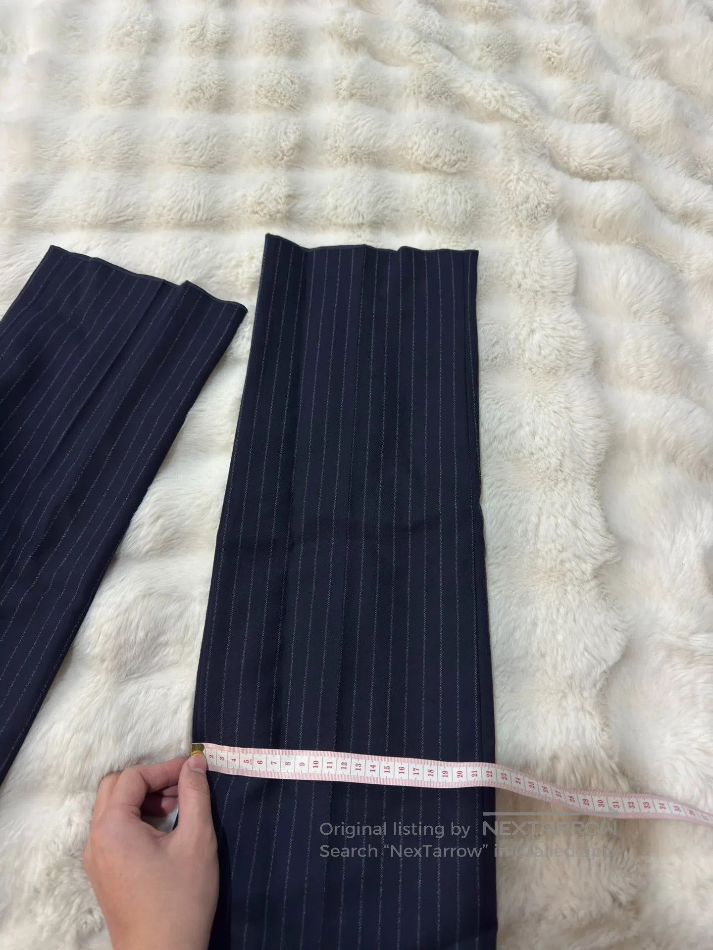 Saint Laurent Paris Saint Laurent Paris Double Pleat Flannel Trousers| Size US 28 / EU 44 - 9 Thumbnail