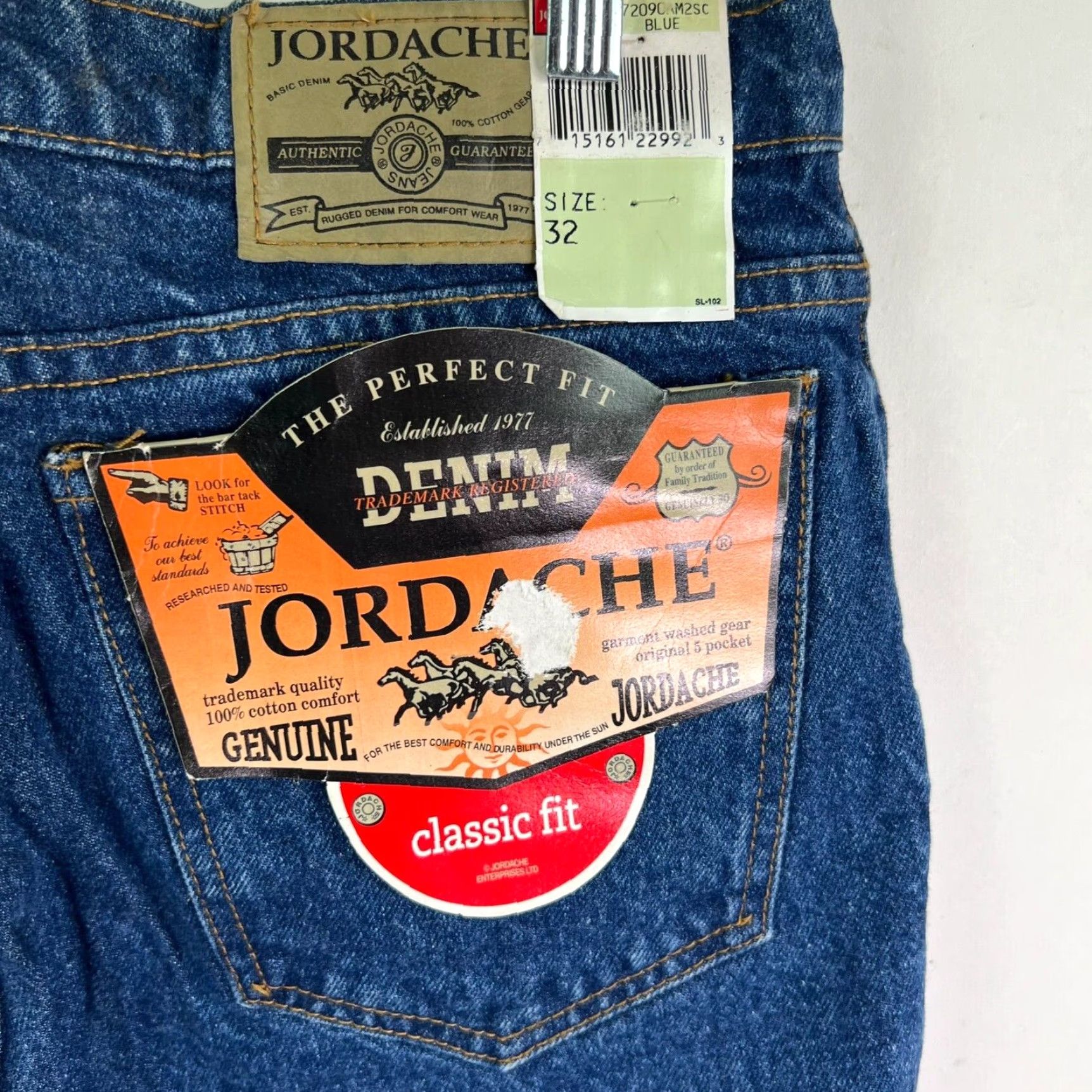 Jordache Jordache Classic Fit Blue Denim Shorts Mens Size 32 X11 Casual Chino 90s Cowboy Size US 32 / EU 48 - 3 Thumbnail