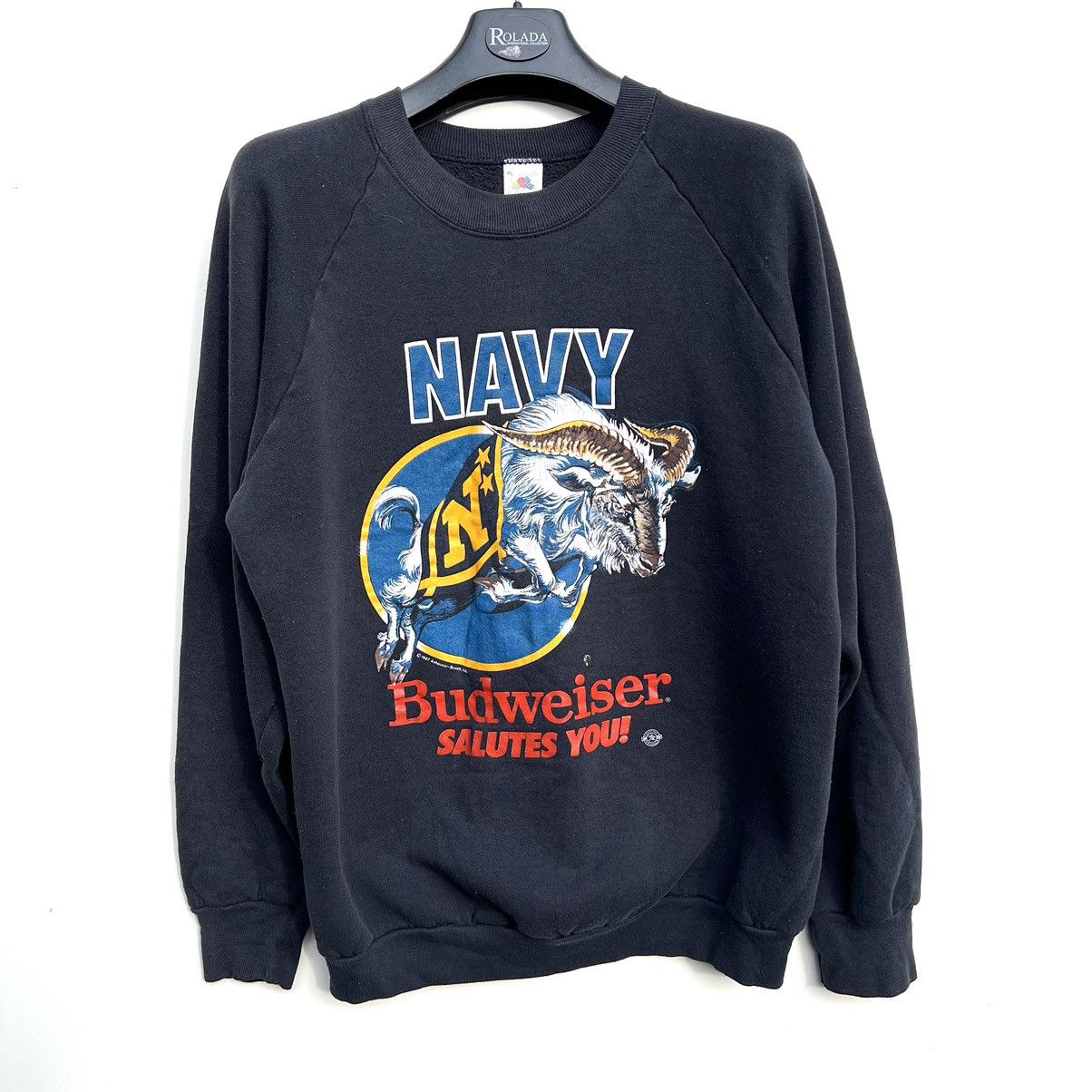 Budweiser × Vintage Budweiser sweatshirt vintage Size US XL / EU 56 / 4 - 1 Thumbnail