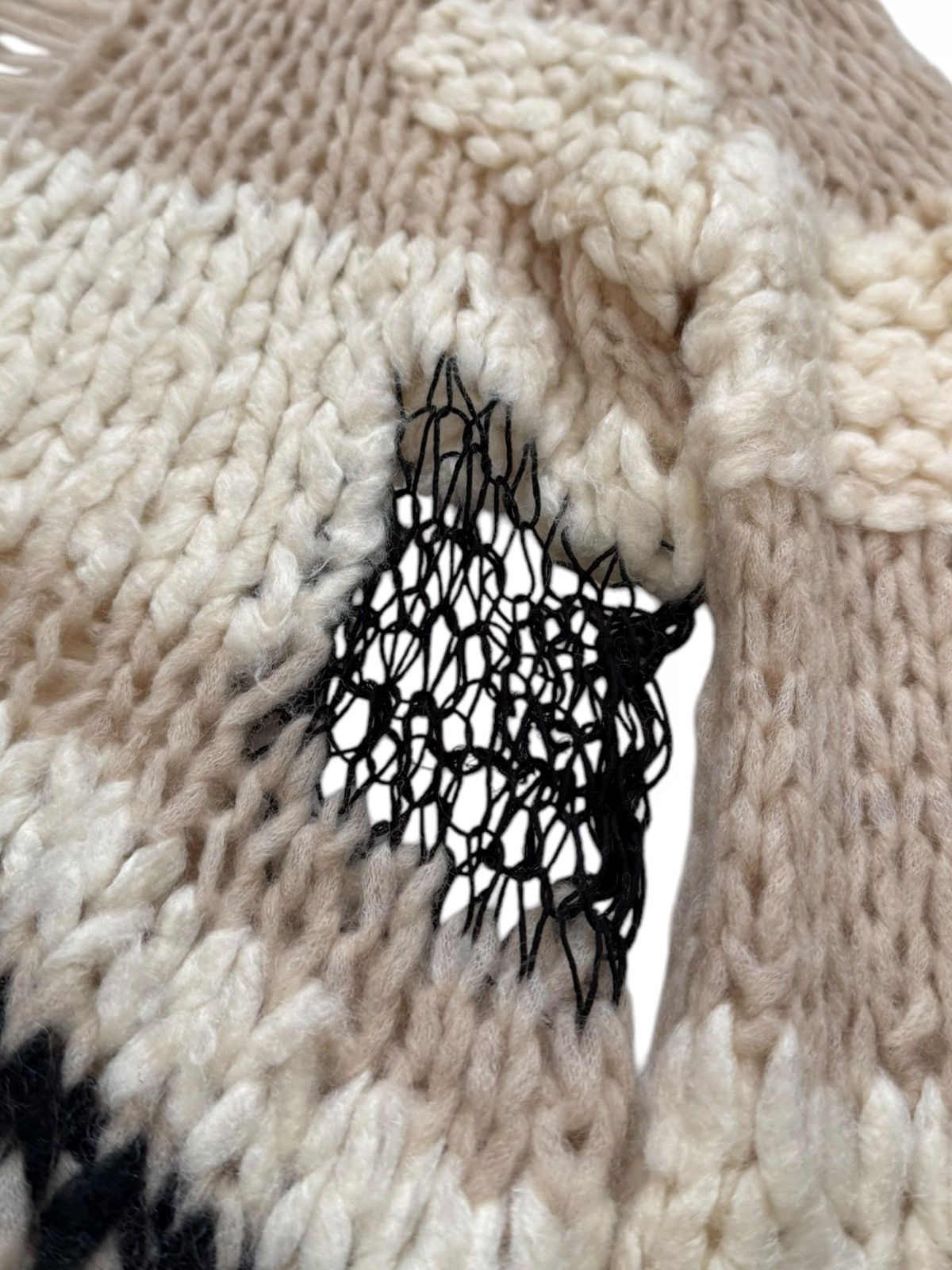 Maison Margiela Spider Web Punk Cashmere Silk Alpaca Knit Sweater Size US M / EU 48-50 / 2 - 10 Thumbnail