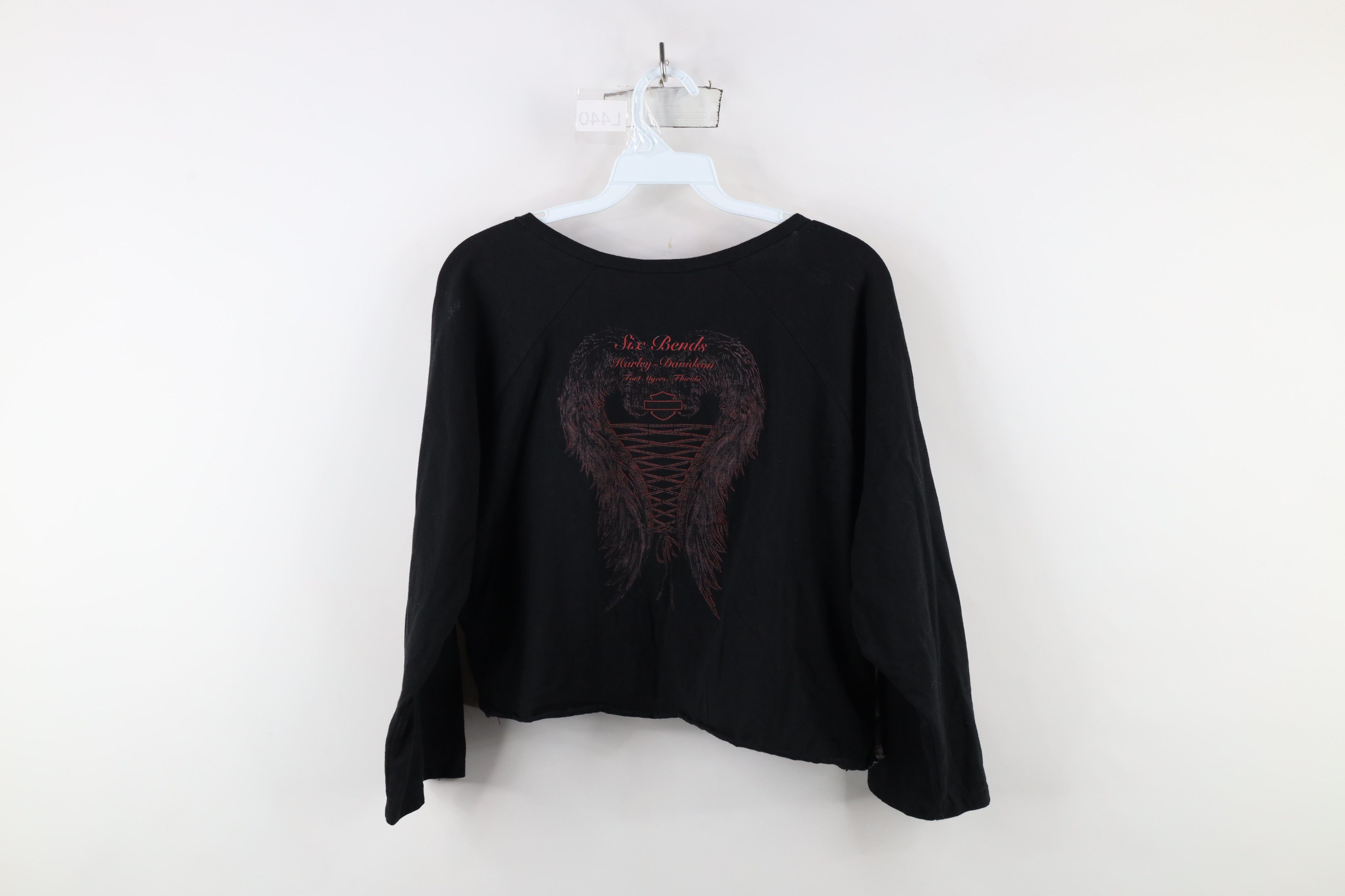 Harley Davidson × Vintage Vintage Y2K Harley Davidson Angel Wings Raglan T-Shirt USA Size XXL / US 16-18 / IT 52-54 - 12 Thumbnail