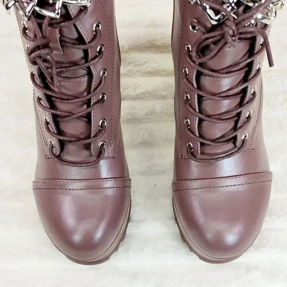 Other Flex Chunky Block Heel Light Weight Ankle Boots Square Chain Size US 7 / IT 37 - 4 Thumbnail