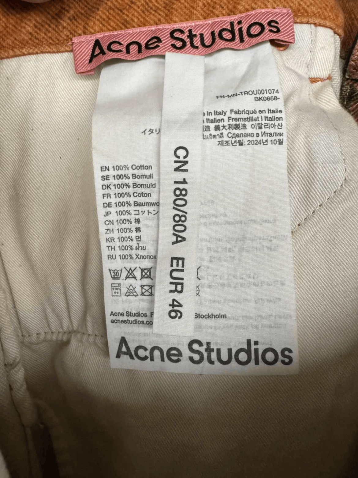 Acne Studios Acne Studios 25SS 2006M Digital Print Denim-2505 Size US 30 / EU 46 - 8 Thumbnail
