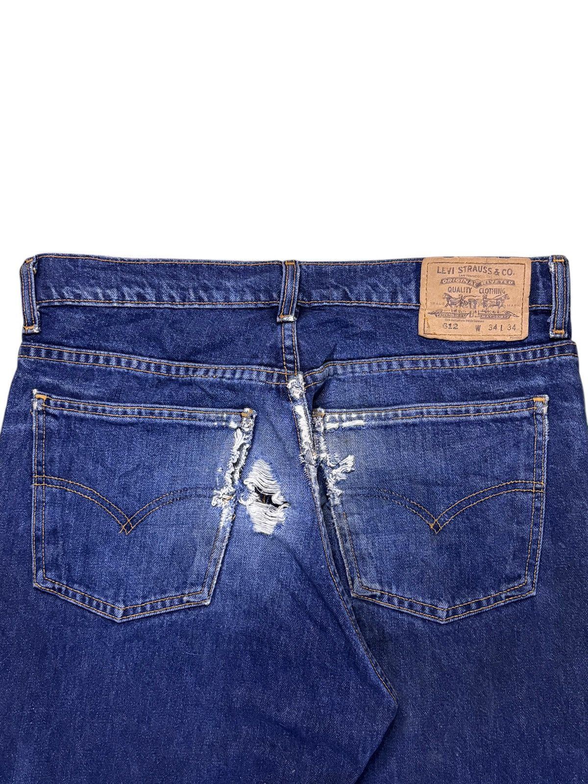 Levi's Vintage 80s Levis 612 Orange Tab Blue Wash Baggy Jeans Size US 32 / EU 48 - 9 Thumbnail