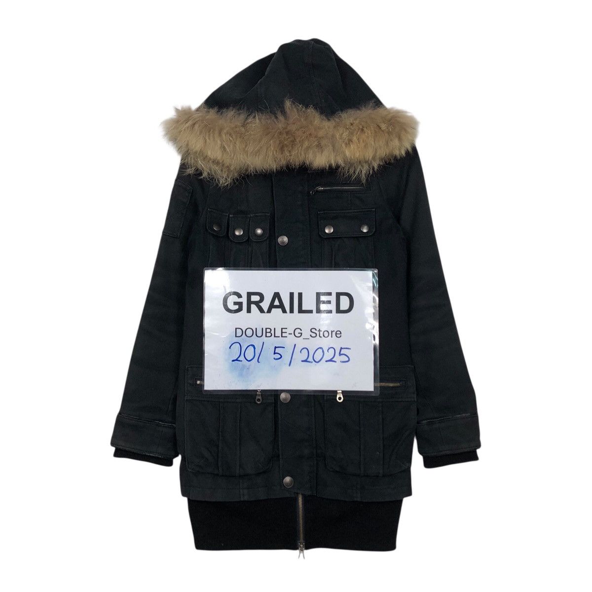 Japanese Brand Private Label Faux-Fur Trim Tactical Hooded Parka Size US M / EU 48-50 / 2 - 1 Thumbnail