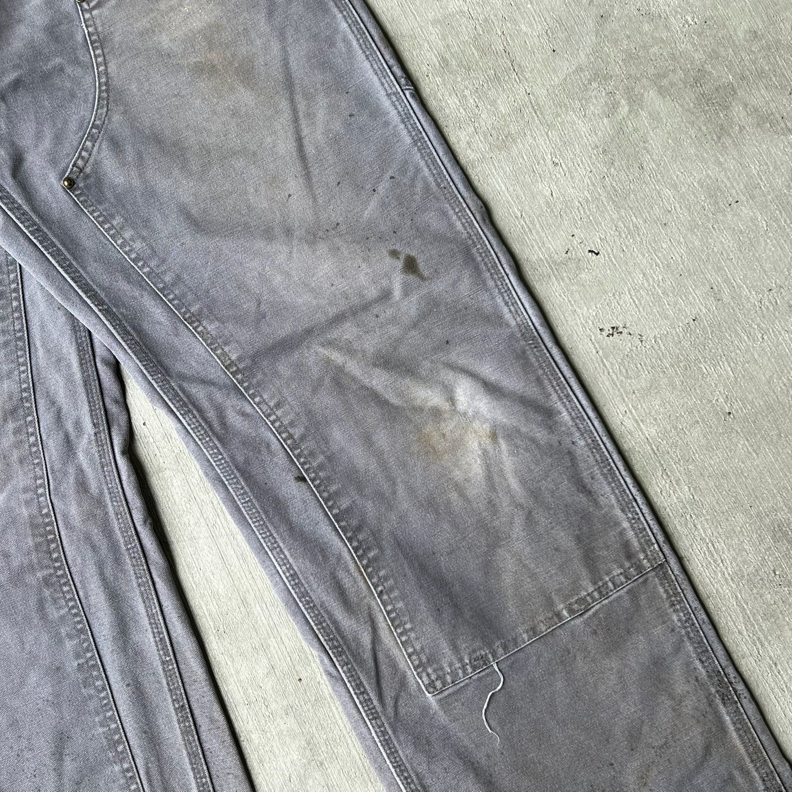 Carhartt × Vintage Carhartt faded gray double knee work wear carpenter pants Size US 34 / EU 50 - 10 Thumbnail