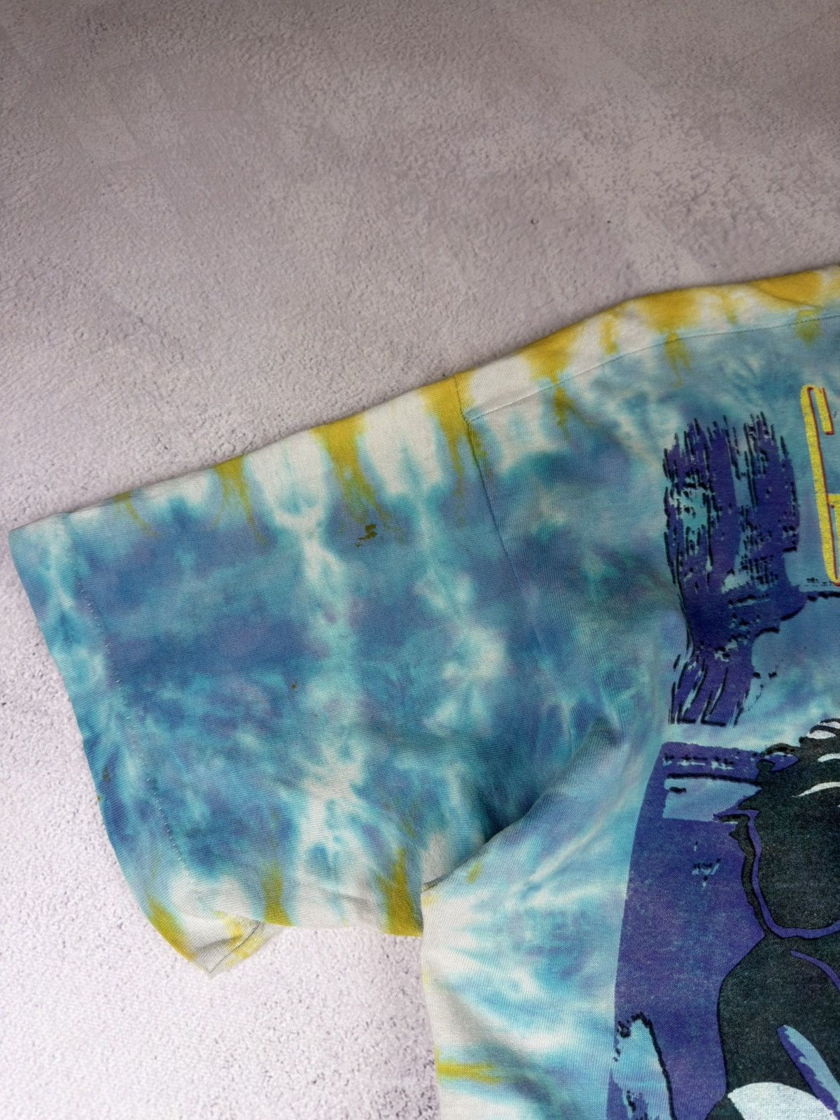 Liquid Blue 1991 Guns N' Roses Use Your Ilusion Tour Liquid Blue Tie Dye Size US XL / EU 56 / 4 - 13 Thumbnail