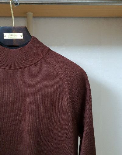 Tom Ford o1sm1stk0824 Knit Silk Mockneck Sweater in Brown Size US M / EU 48-50 / 2 - 2 Thumbnail
