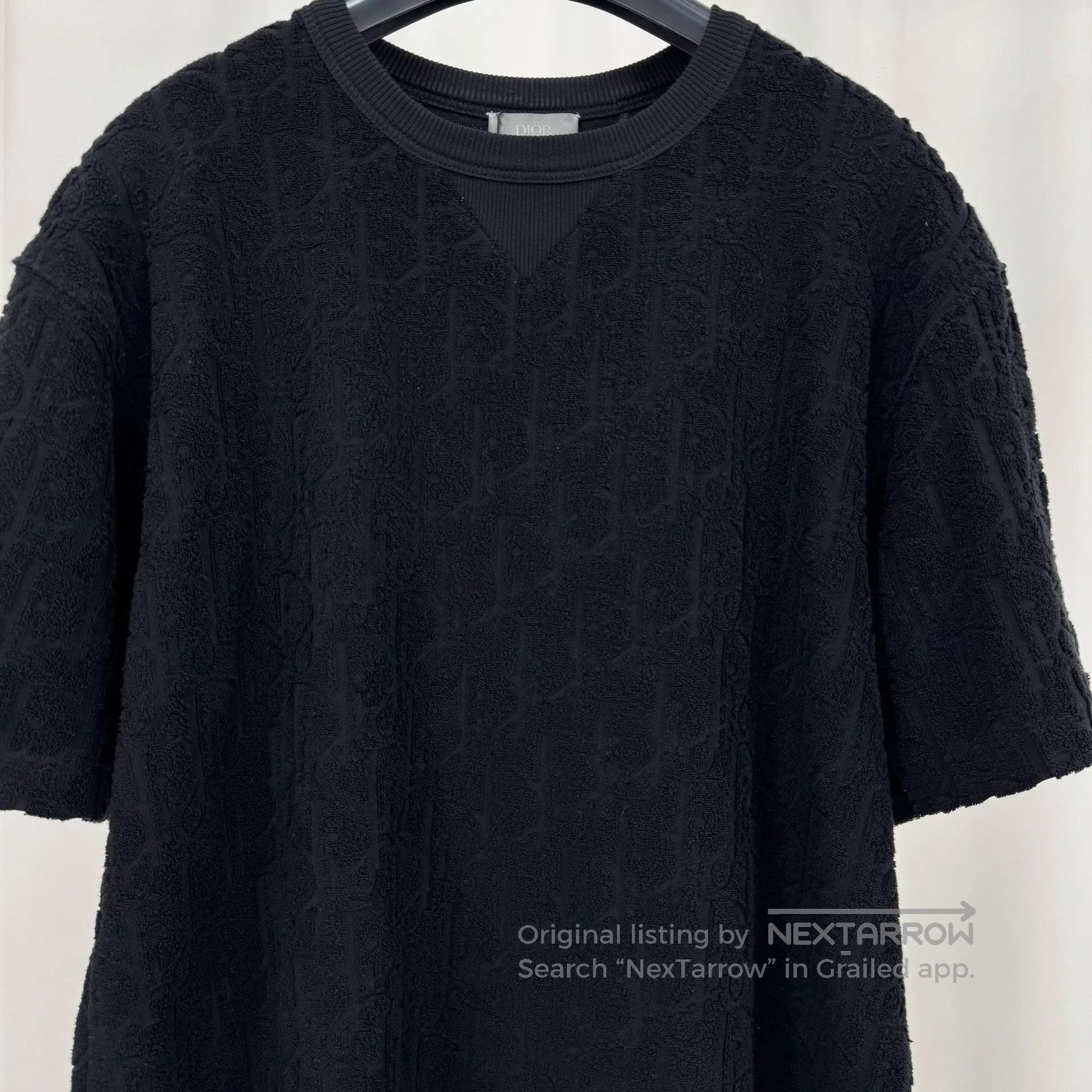 Dior Dior Black Monogram Terry Short-Sleeve. Size US M / EU 48-50 / 2 - 3 Thumbnail