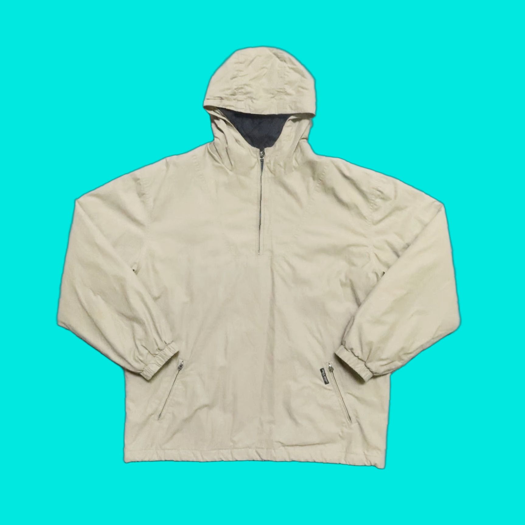 Polo Ralph Lauren VINTAGE Polo Sport Ralph Lauren Pullover Jacket L Brown 90s Mens Quilted Wool Quarter Zip Size US L / EU 52-54 / 3 - 1 Thumbnail