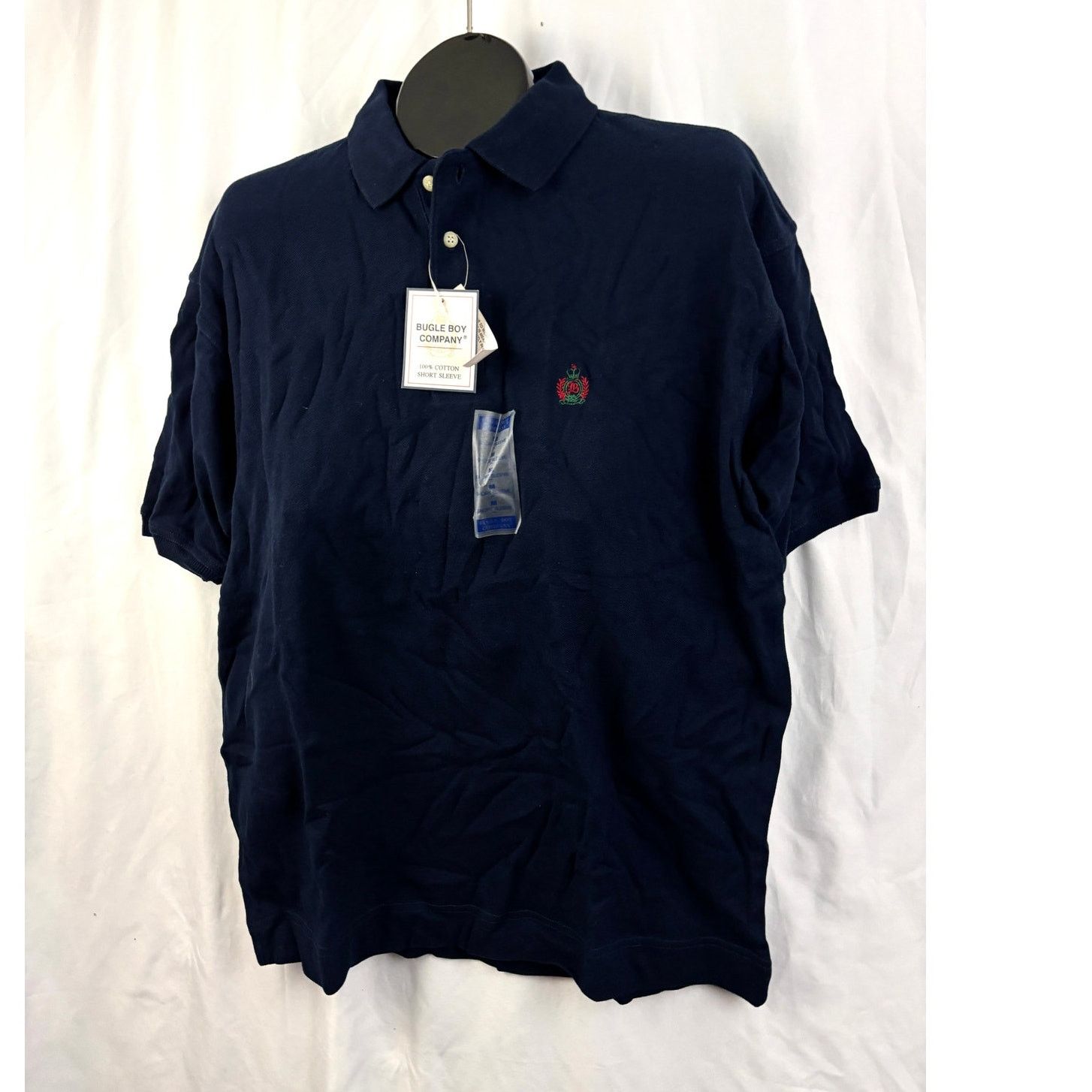 Bugle Boy Bugle Boy Company Navy Polo Shirt Mens Medium 100% Cotton Size US M / EU 48-50 / 2 - 1 Thumbnail