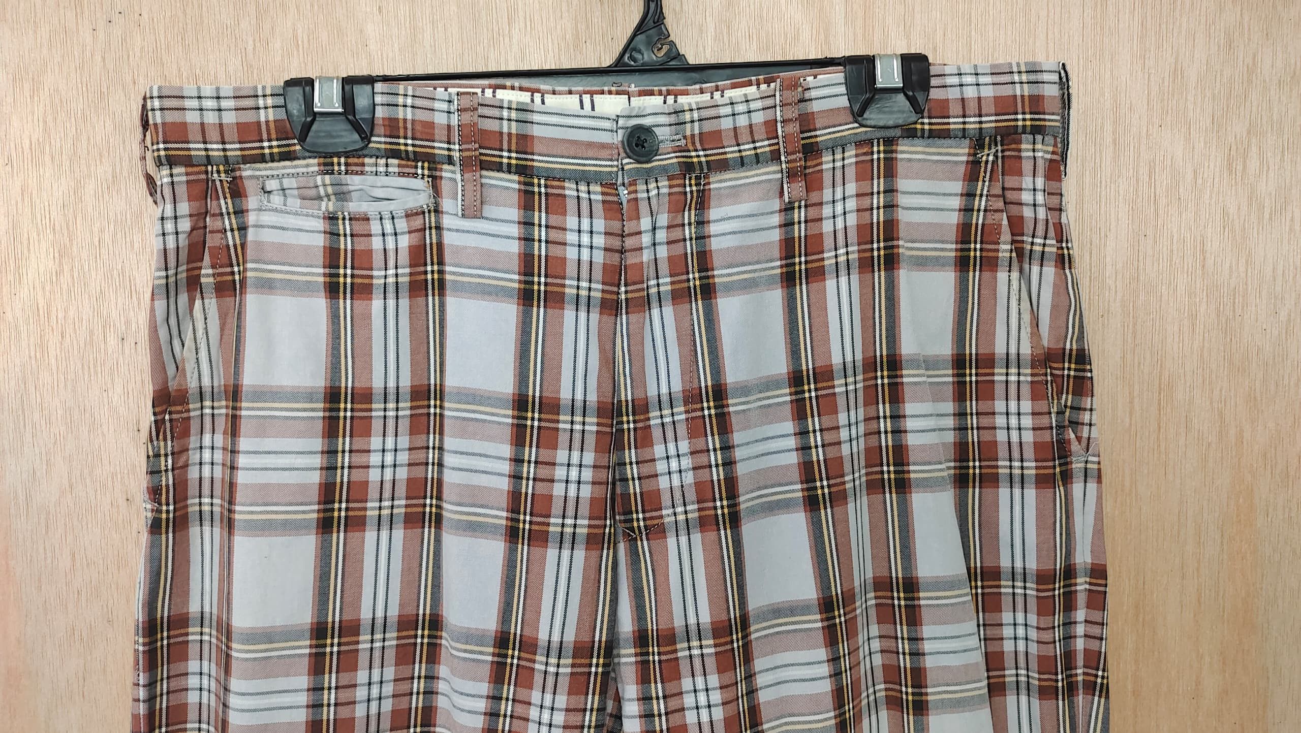 Dry Bones × If Six Was Nine × Japanese Brand VINTAGE DRY BONES TARTAN CHECKERD PLAID TROUSER CHINO PANTS Size US 34 / EU 50 - 3 Thumbnail