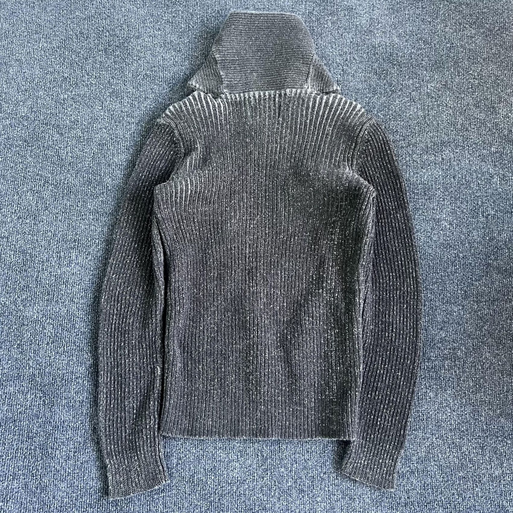 Vintage American Rag Sweater Mens Medium Gray Shawl Collar Cotton Knit Pullover Size US M / EU 48-50 / 2 - 7 Thumbnail