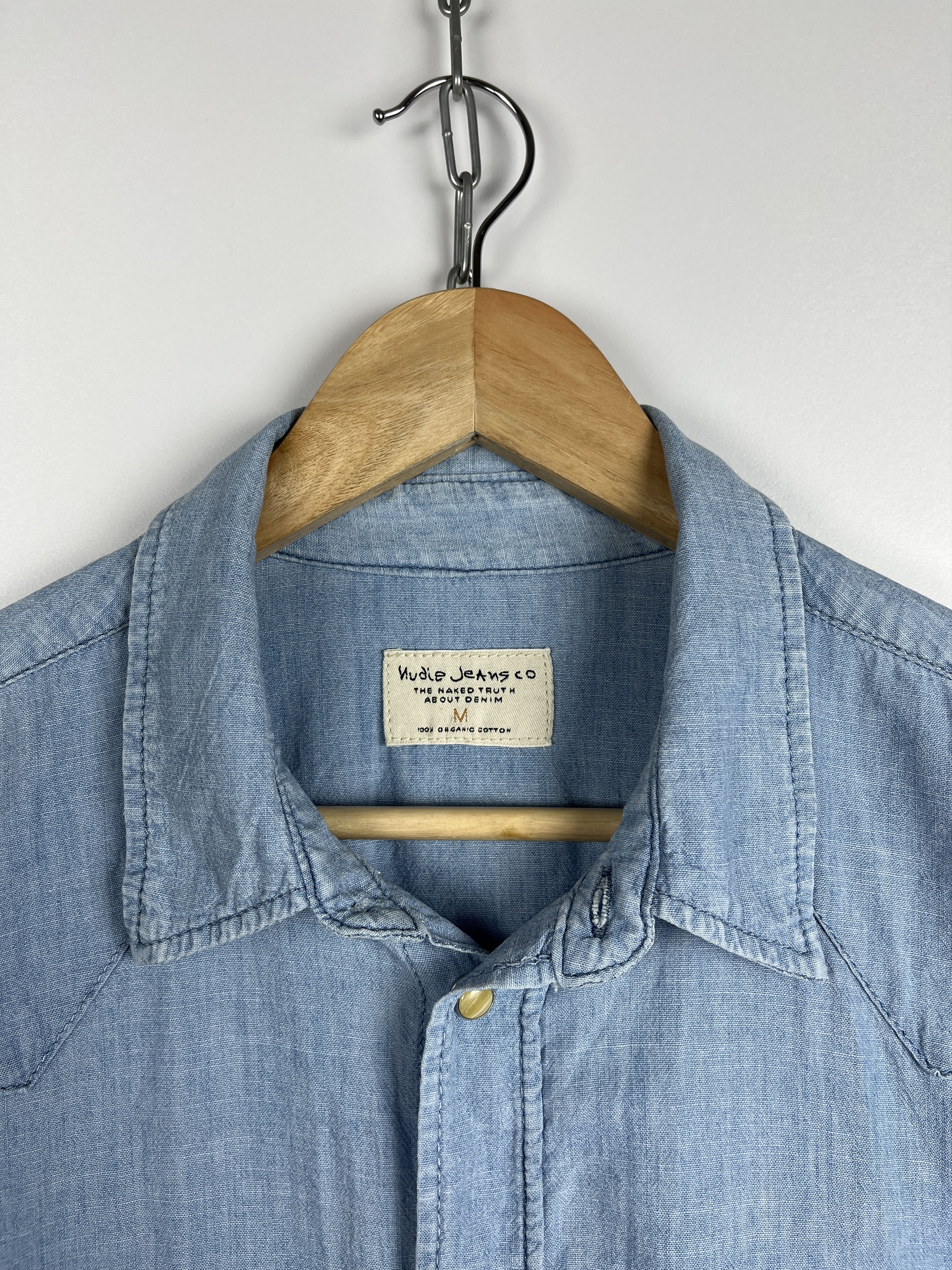 Nudie Jeans Nudie Jeans Jonis Denim Shirt Pearl Snap Button Size US M / EU 48-50 / 2 - 5 Thumbnail