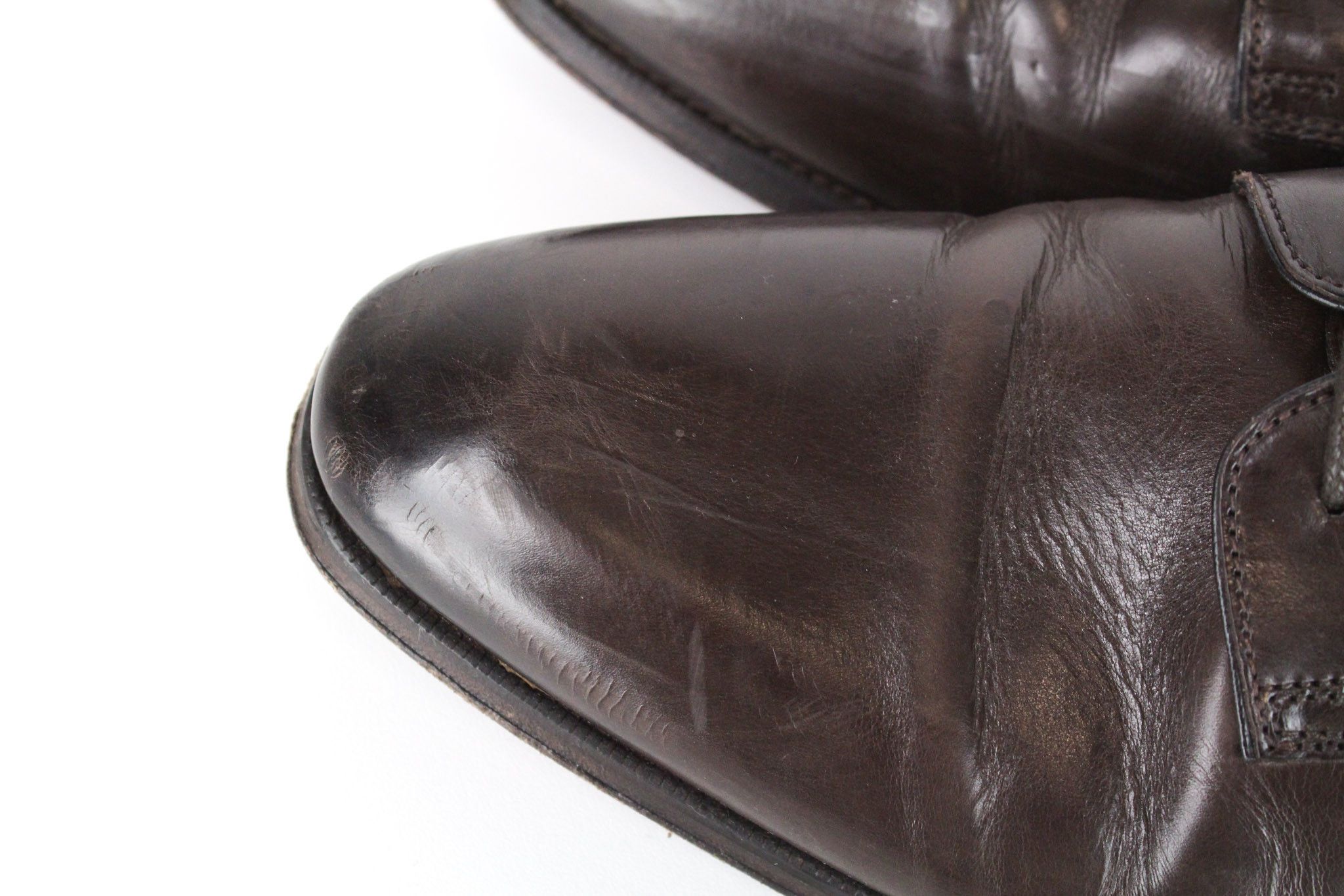 Suitsupply EU43.5 Dark Brown Leather Laced Low-Top 72824 Size US 10.5 / EU 43-44 - 10 Thumbnail