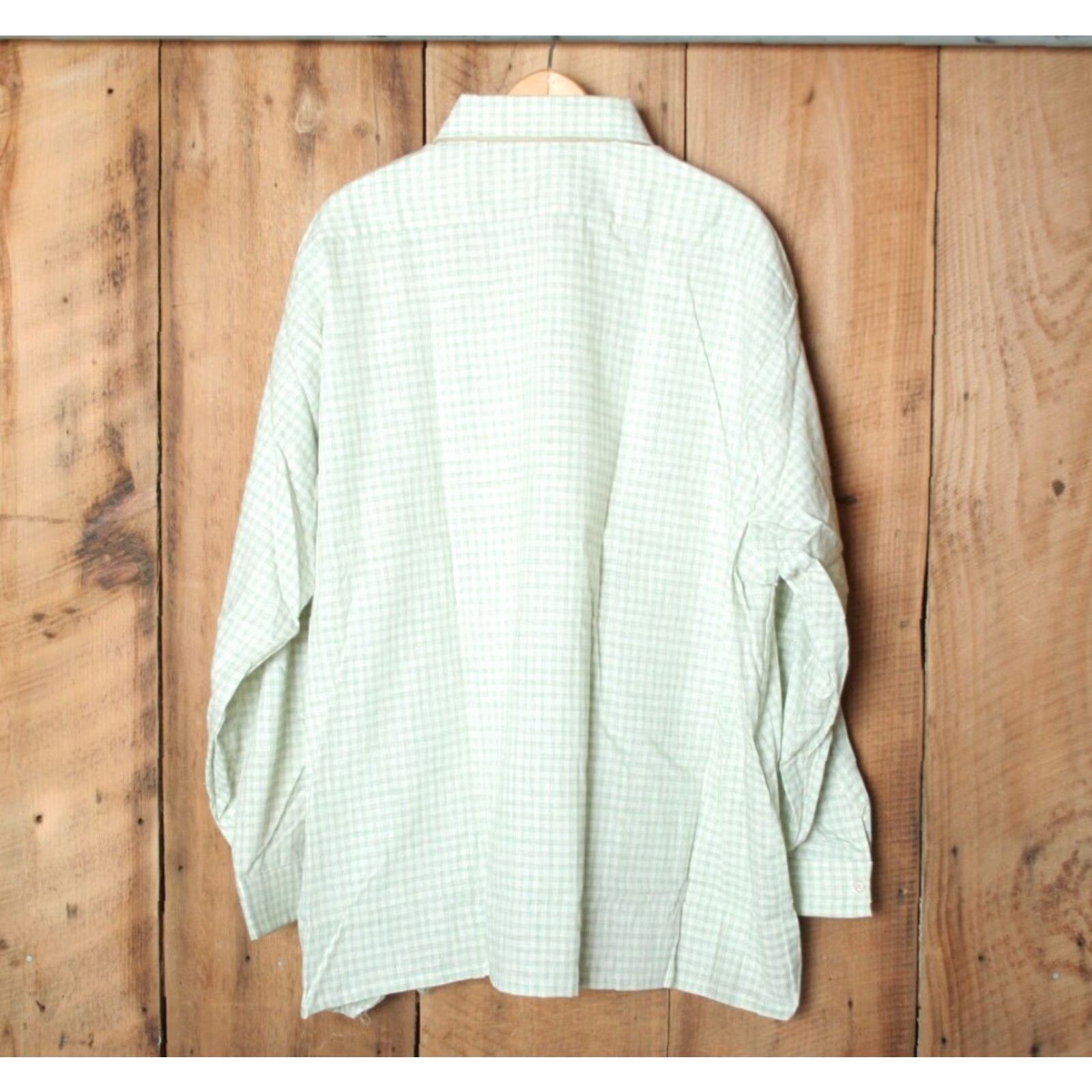 Vintage VINTAGE CAREER CLUB Shirt 3XL Green Plaid Button Front Long Sleeve 1970s Mens Ladies? Size US XXL / EU 58 / 5 - 2 Thumbnail